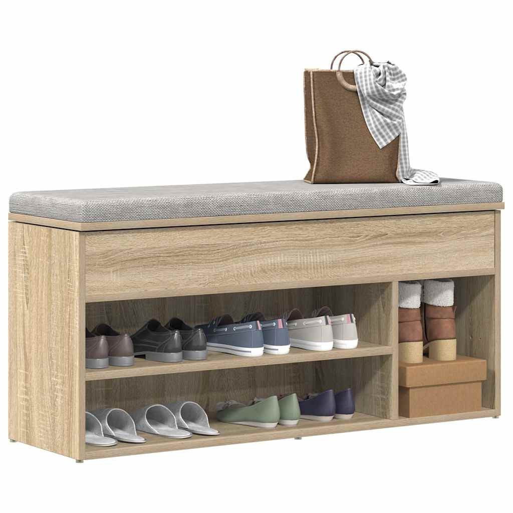 vidaXL Schuhregal Schuhbank Sonoma-Eiche 102x30,5x45 cm günstig online kaufen
