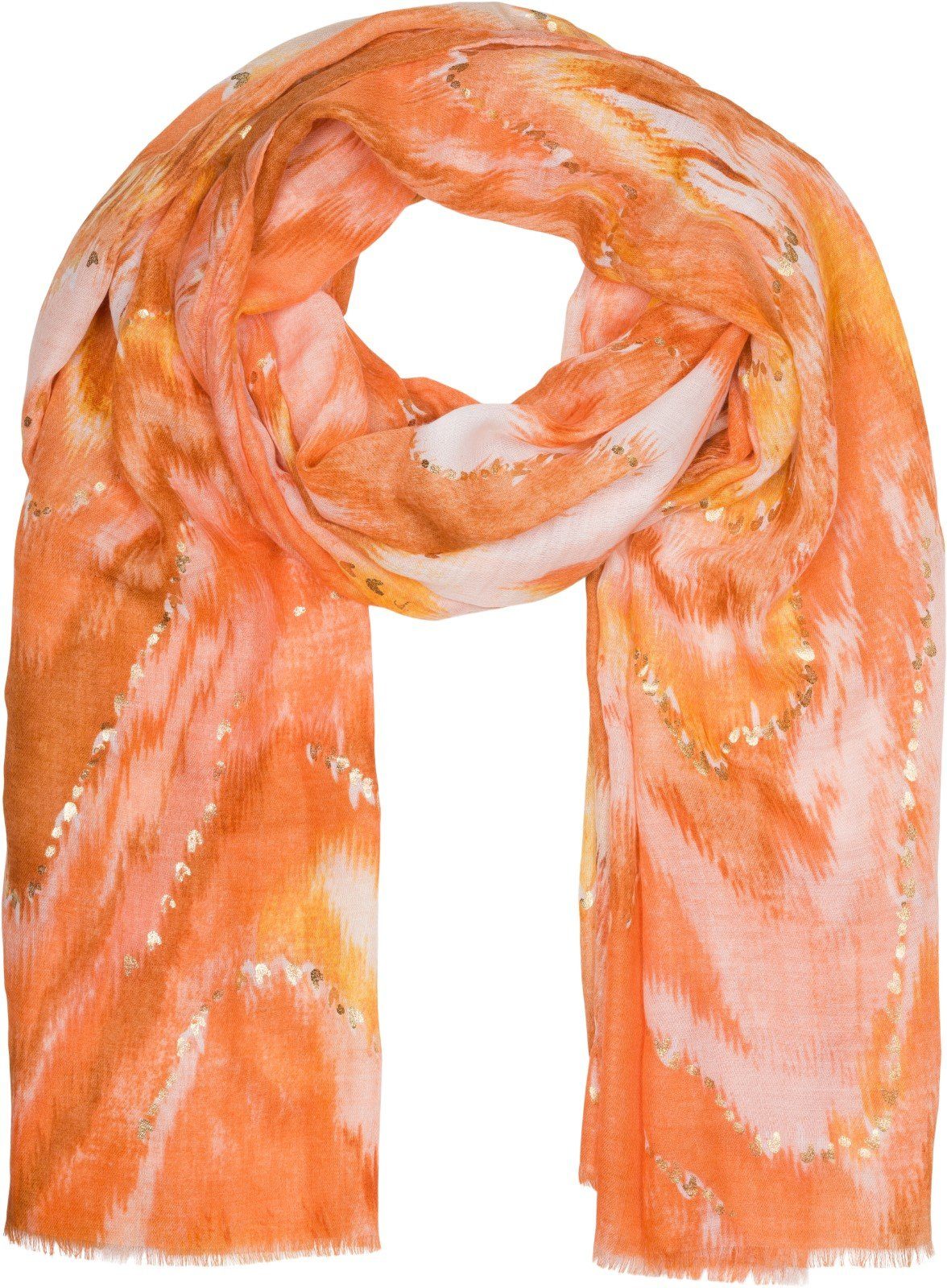 styleBREAKER Modeschal Schal Wasserfall Farbverlauf Metallic günstig online kaufen