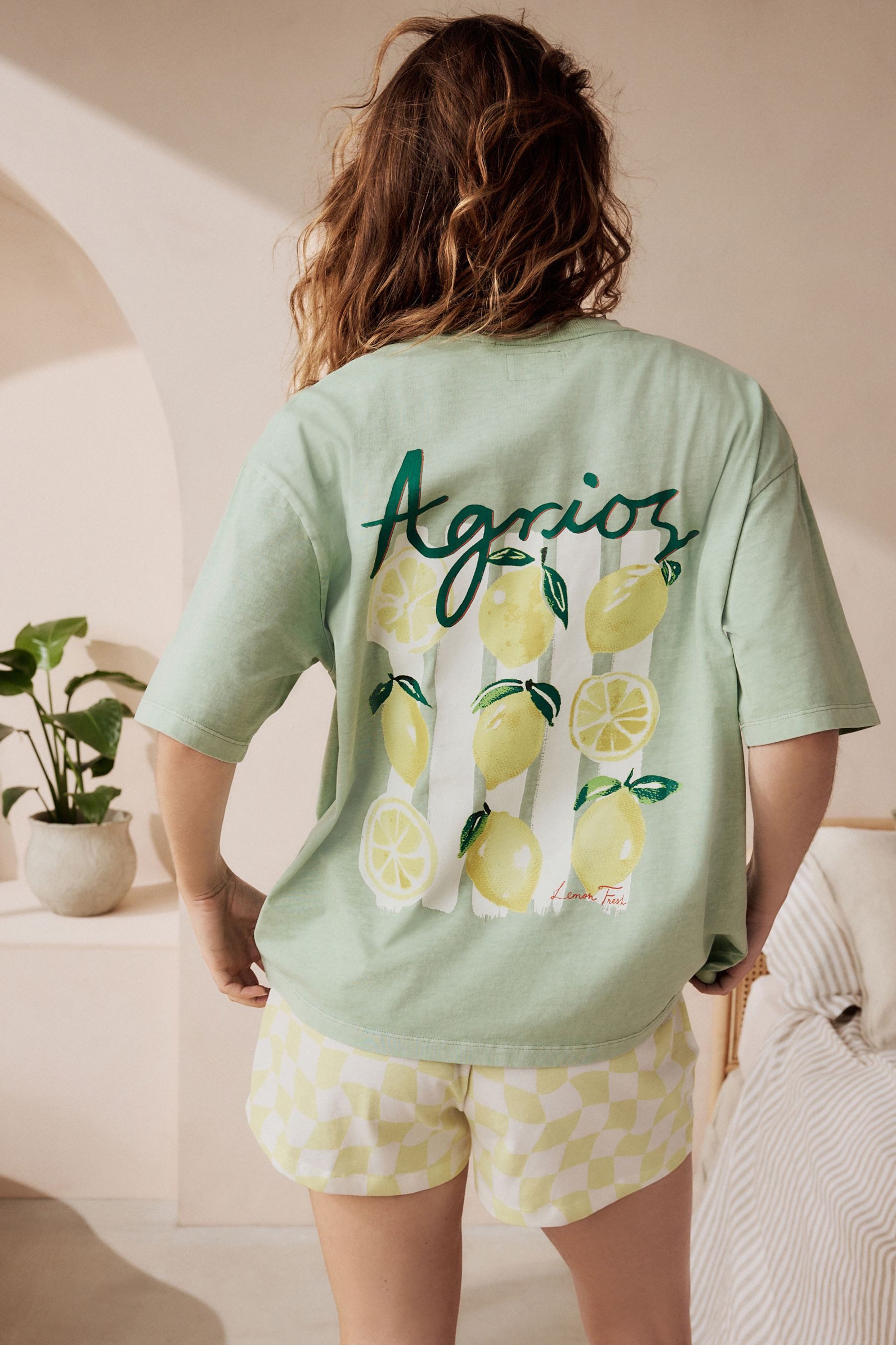 Next Pyjama Kurzarm-Schlafanzug aus 100 % Baumwolle günstig online kaufen