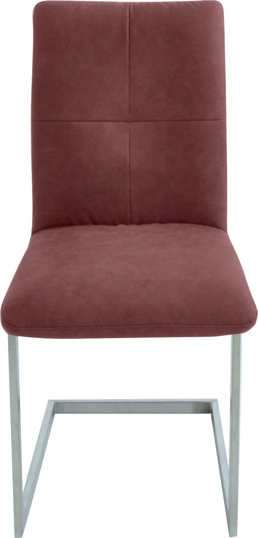 K+W Komfort & Wohnen Freischwinger 6511, Freischwinger mit Hochkantrohr und praktischem Metallgriff am Rücken