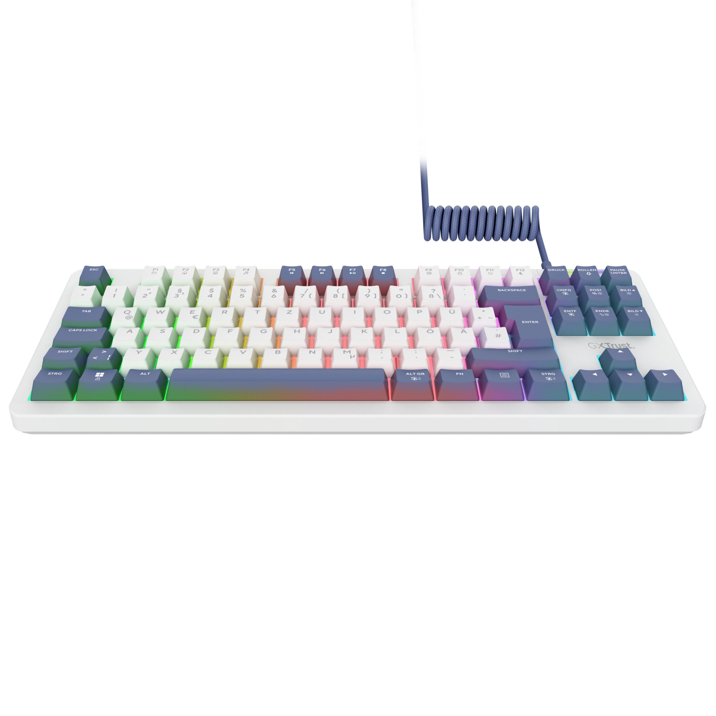 Trust GXT 872 Xyra TKL Gaming Tastatur mechanisch RGB Keyboard für PC Gaming-Tastatur