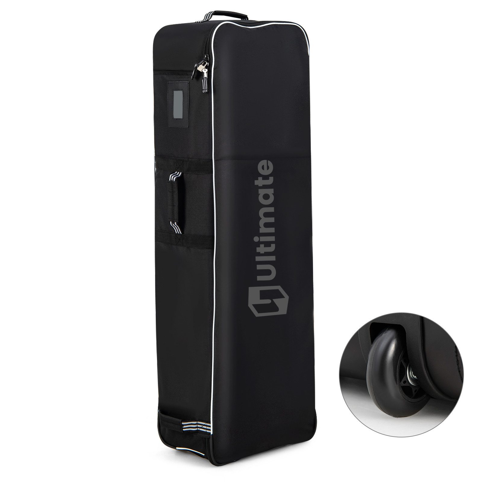 COSTWAY Golfballtasche, Golfbag mit Rädern, 38 x 25 x 125 cm günstig online kaufen