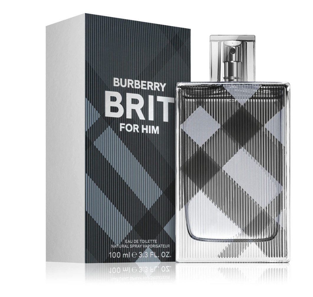 BURBERRY Туалетная вода Brit for Him Parfum Duft Edt Versiegelt 100 ML, Klassisch britisch, lässig und selbstbewusst