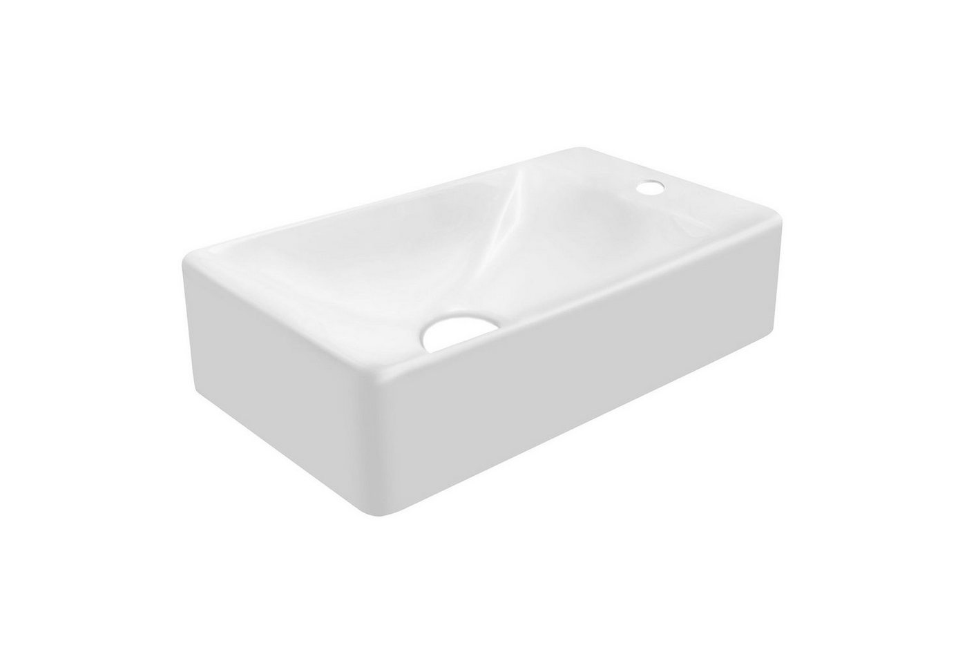 Thumbnail - Aloni Waschbecken 421A-R (einzel, 1-St), Design Waschtisch Gästebad Kleines Washbecken Handwaschbecken