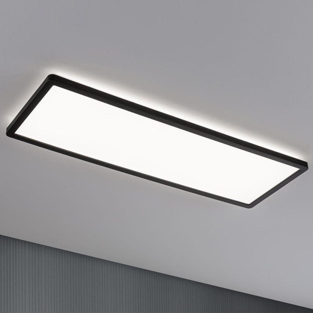 Paulmann LED 1800lm Angabe, Shine LED enthalten: LED, Ja, Deckenleuchte Leuchtmittel LED Atria fest 22W verbaut, Panele 4000K, keine Panel Schwarz in 4000