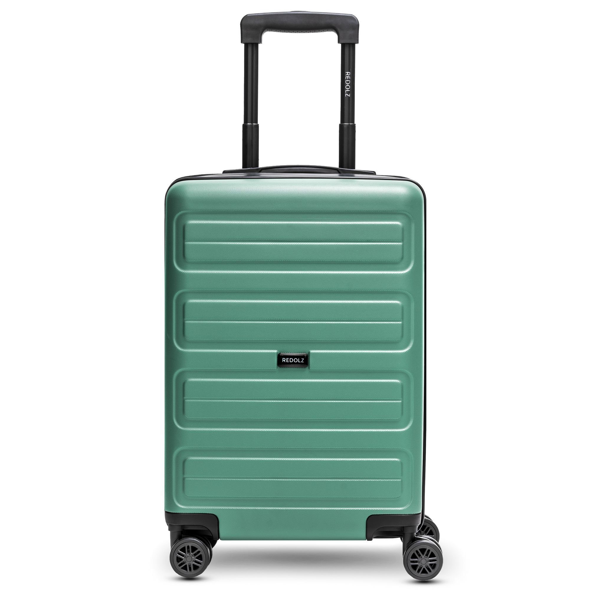 4 2 green-blue Rollen, Handgepäck-Trolley Essentials 08, ABS Redolz