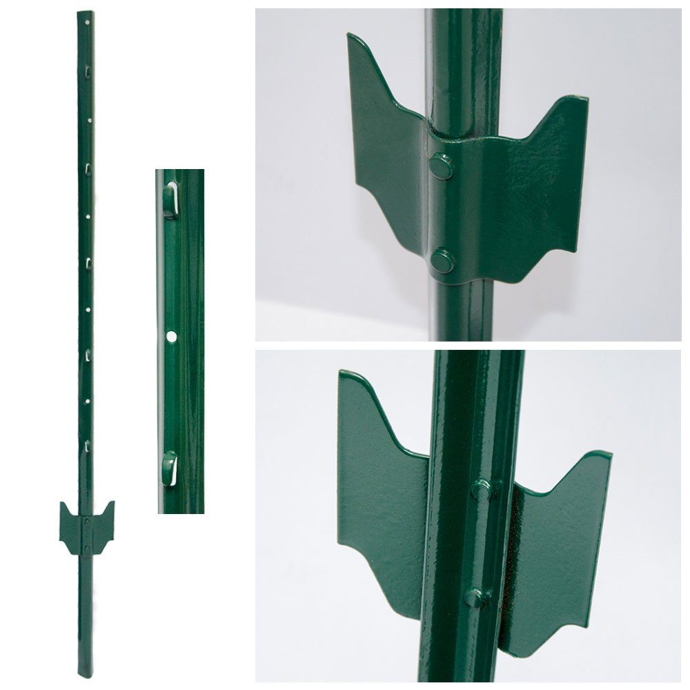 Niederberg Metall Zaunpfosten Zaunpfahl 140cm Zaunpfosten Pfahl Pfosten