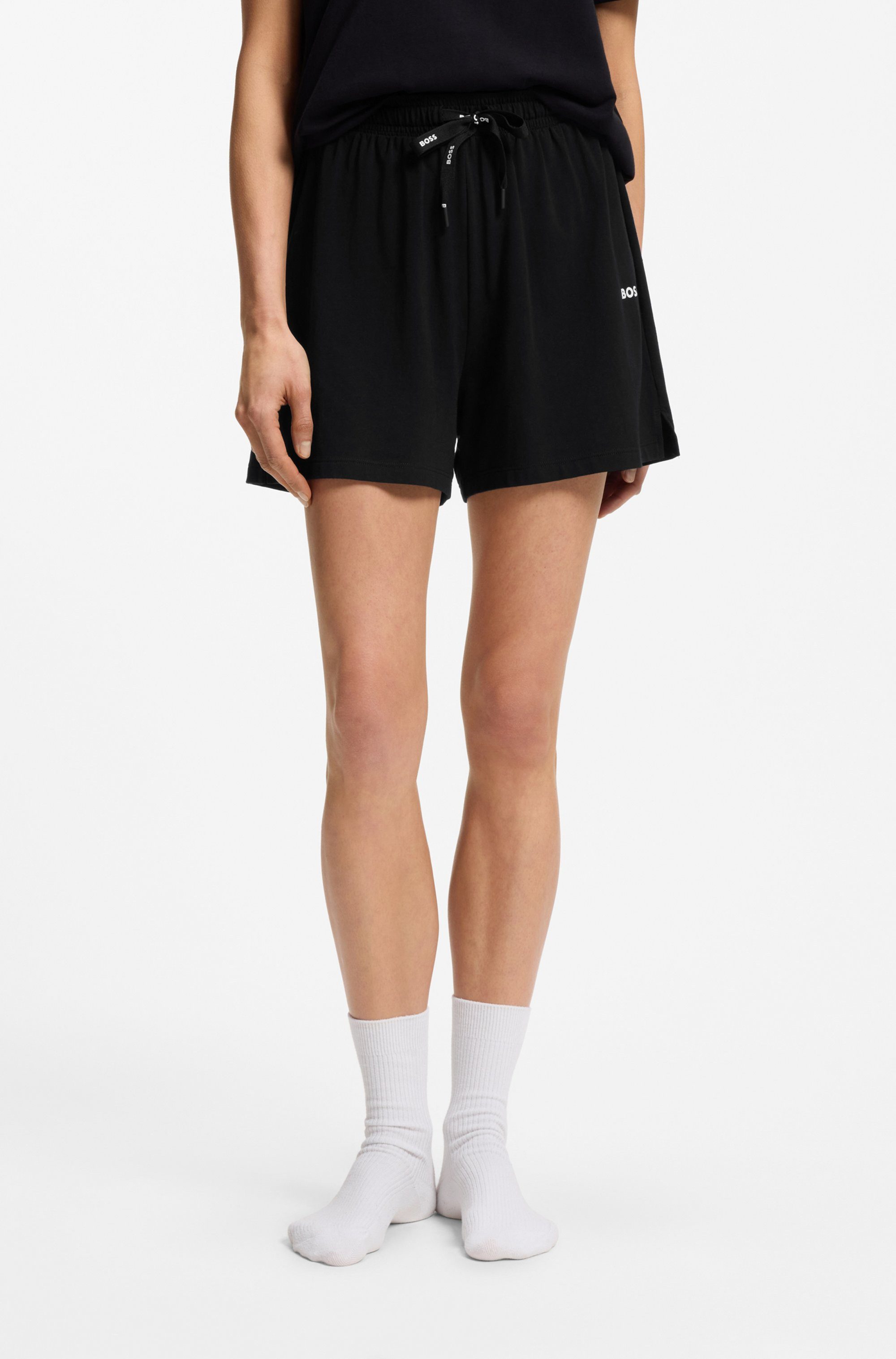 BOSS Pyjamahose CI_Shorts CW mit BOSS Logoschriftzug