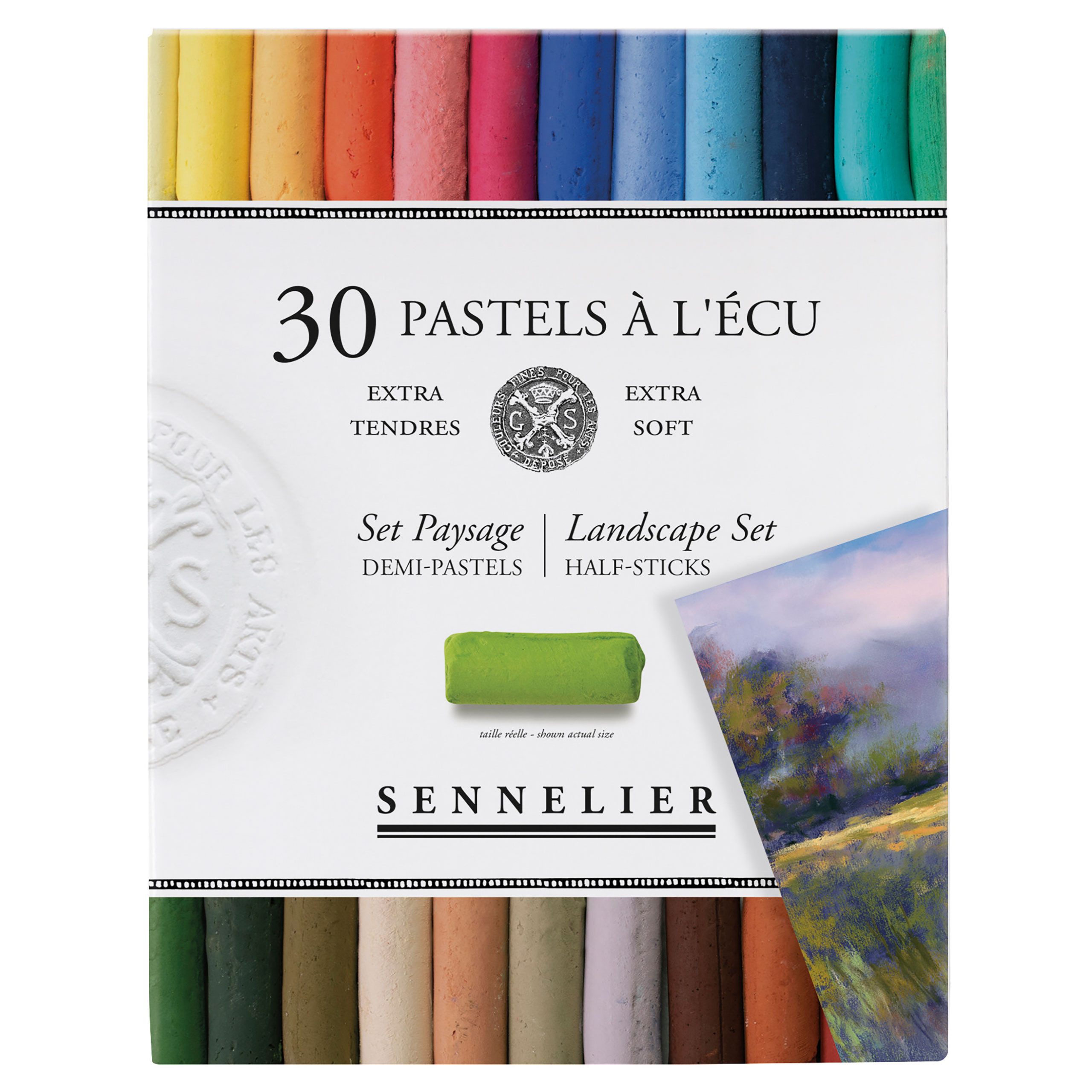 SENNELIER Pastellkreide Kartonschachtel mit 30 1/2 Sofpastellen Landschaft N132284