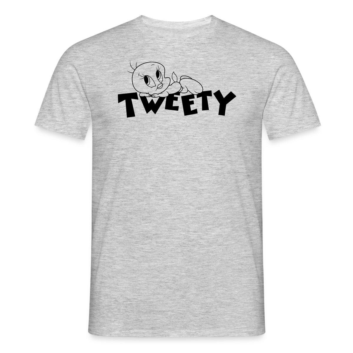 Spreadshirt T-Shirt Looney Tunes Tweety Ausmalmotiv Männer T-Shirt (1-tlg)