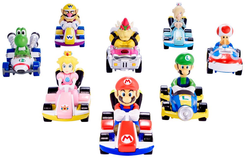 Mattel® Rennbahn-Auto Hot Wheels Super Mario Mario Kart Fahrzeuge sortiert