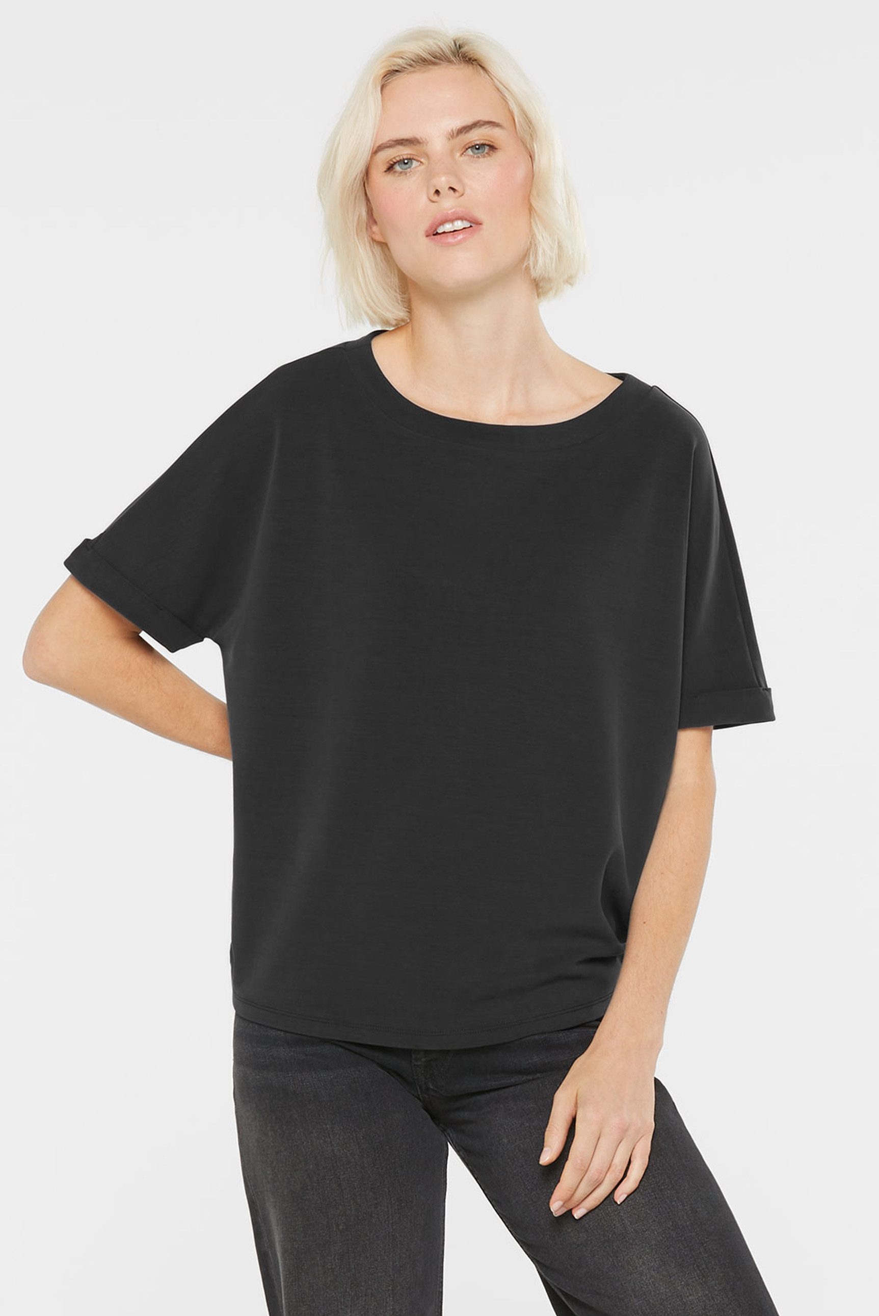 SENSES.THE LABEL Rundhalsshirt mit Fledermausärmel