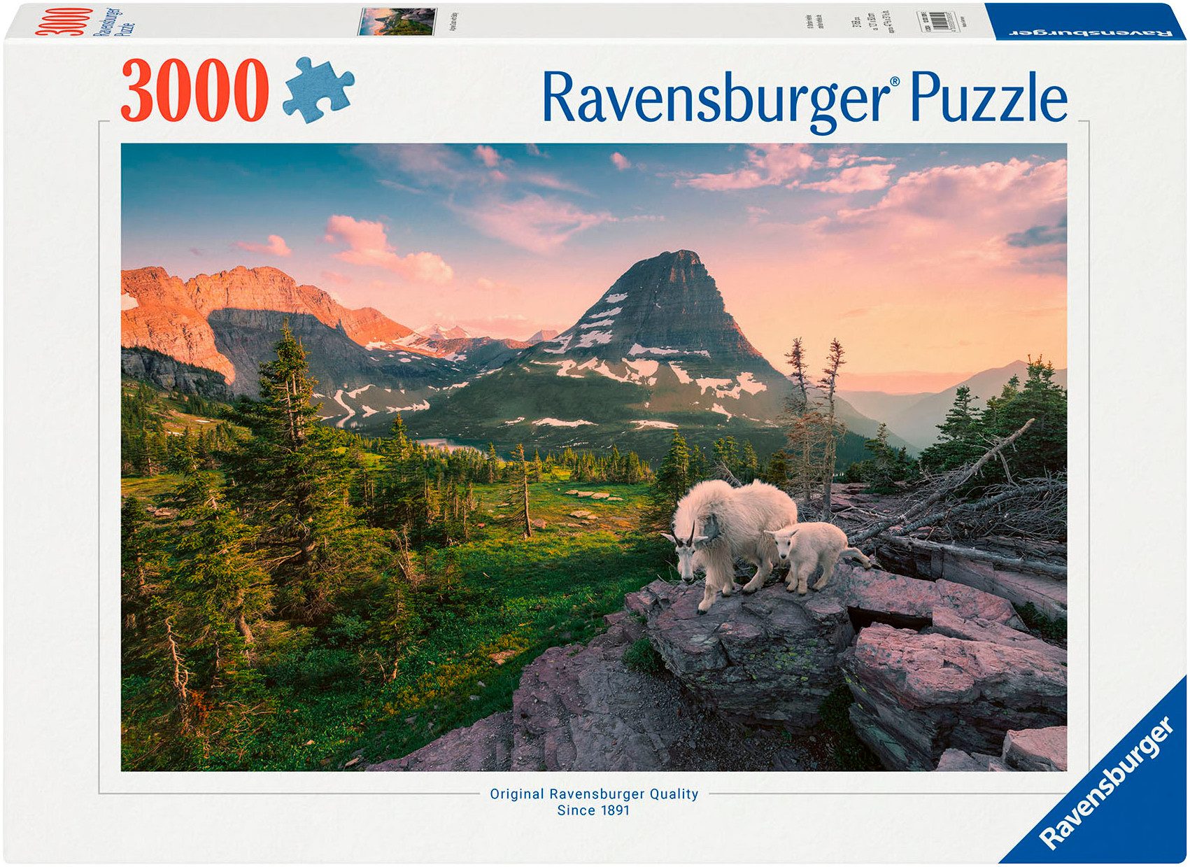 Ravensburger Puzzle Almbock mit Baby, 3000 Puzzleteile, Made in Germany günstig online kaufen