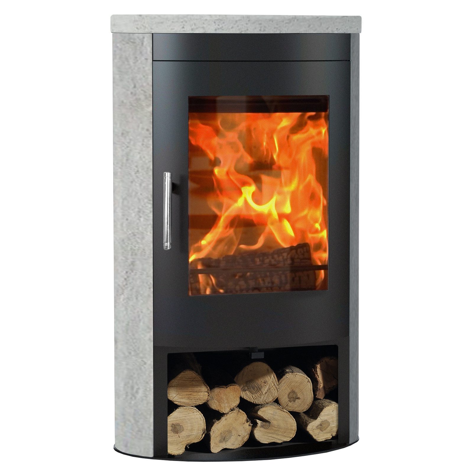 Panadero Kaminofen Oviedo Speckstein, 8,7 kW, Zeitbrand