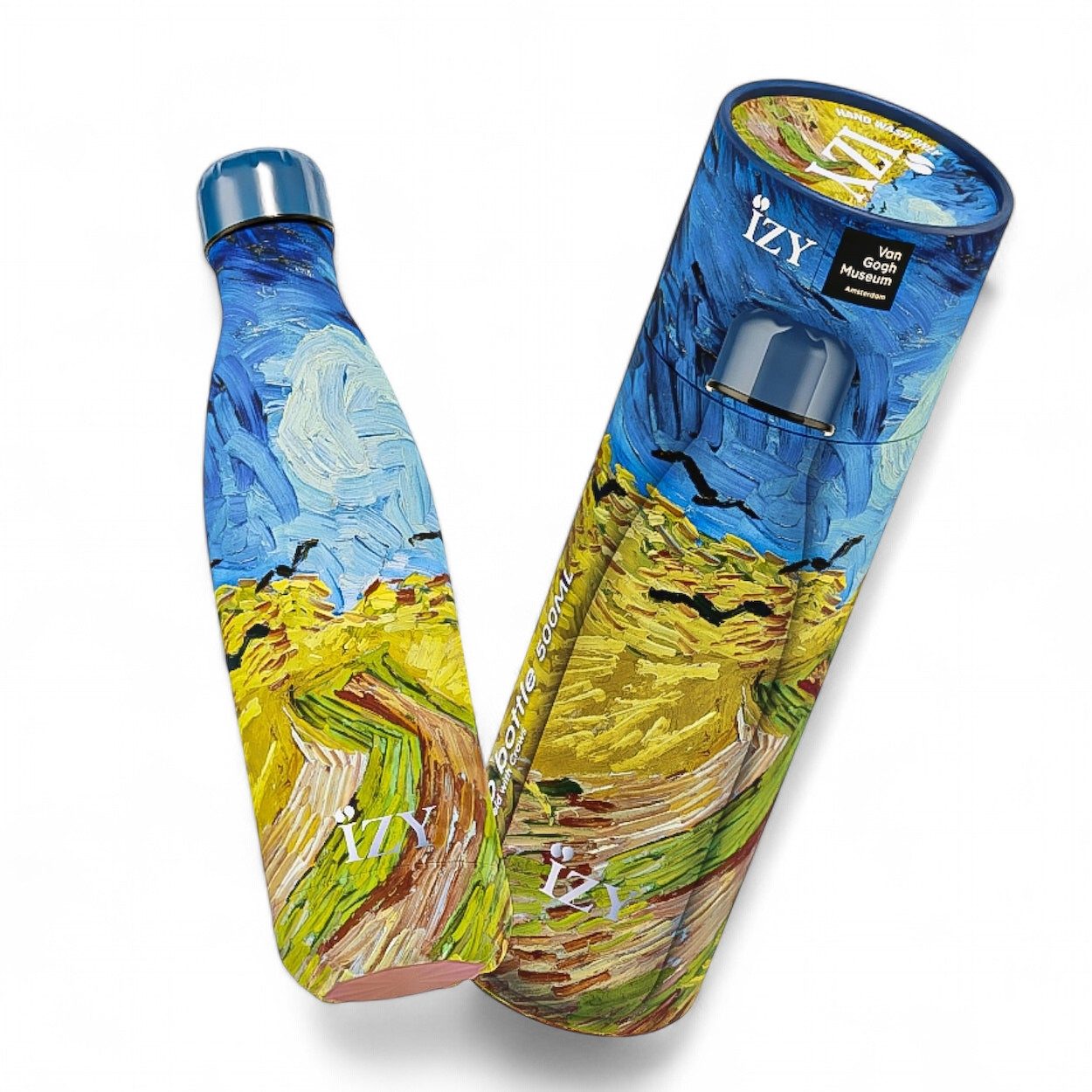 Trinkflasche IZY Bottles Trinkflasche Weizenfeld Van Gogh 500ml mehrfarbig