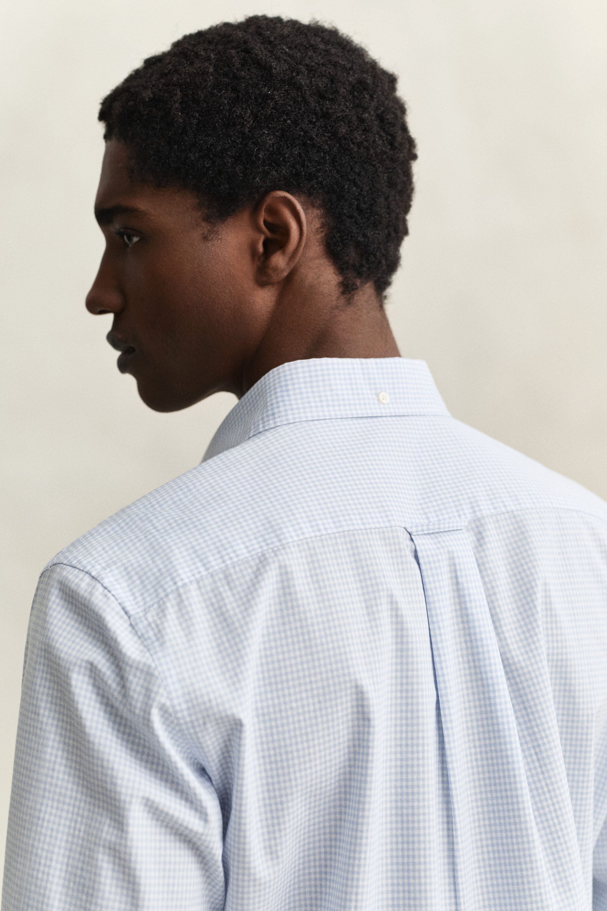 Gant Langarmhemd REG CLASSIC POPLIN GINGHAM SHIRT mit Logostickerei, Baumwoll-Popeline