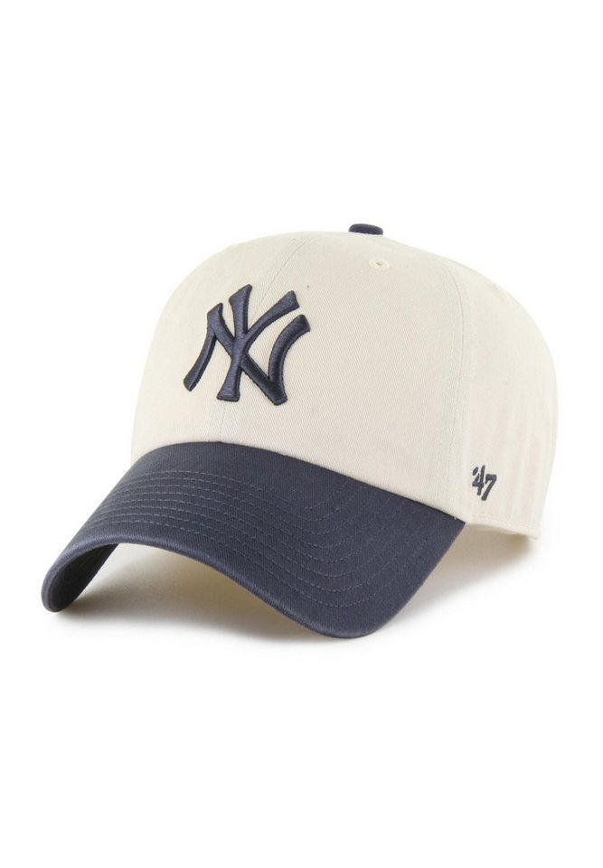 '47 Brand Baseball Cap New York Yankees '47 MLB Two Tone Clean Up Cap Beige Marineblau (1-St)