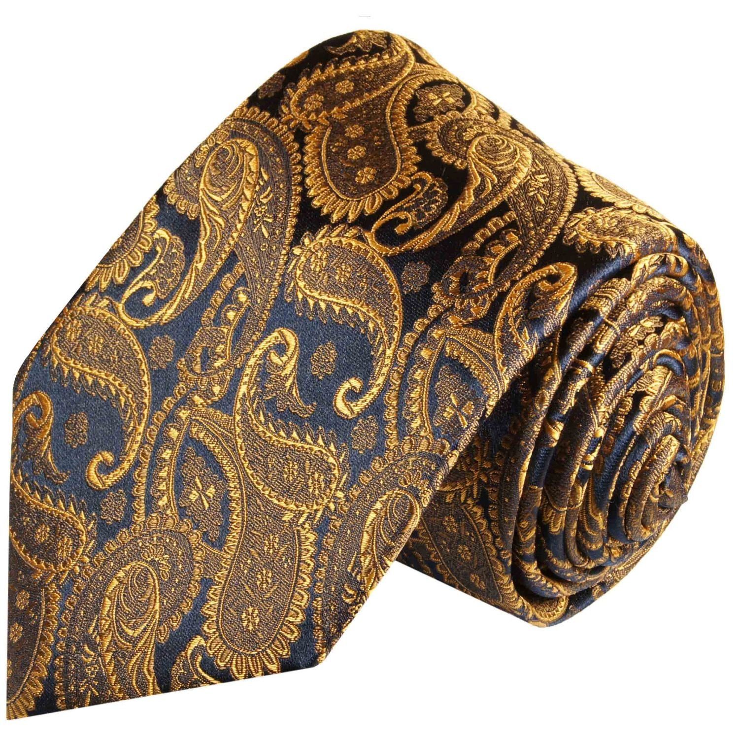 brokat Herren Schmal braun Malone Paul modern 100% paisley (6cm), Krawatte 512 Schlips Seide Seidenkrawatte