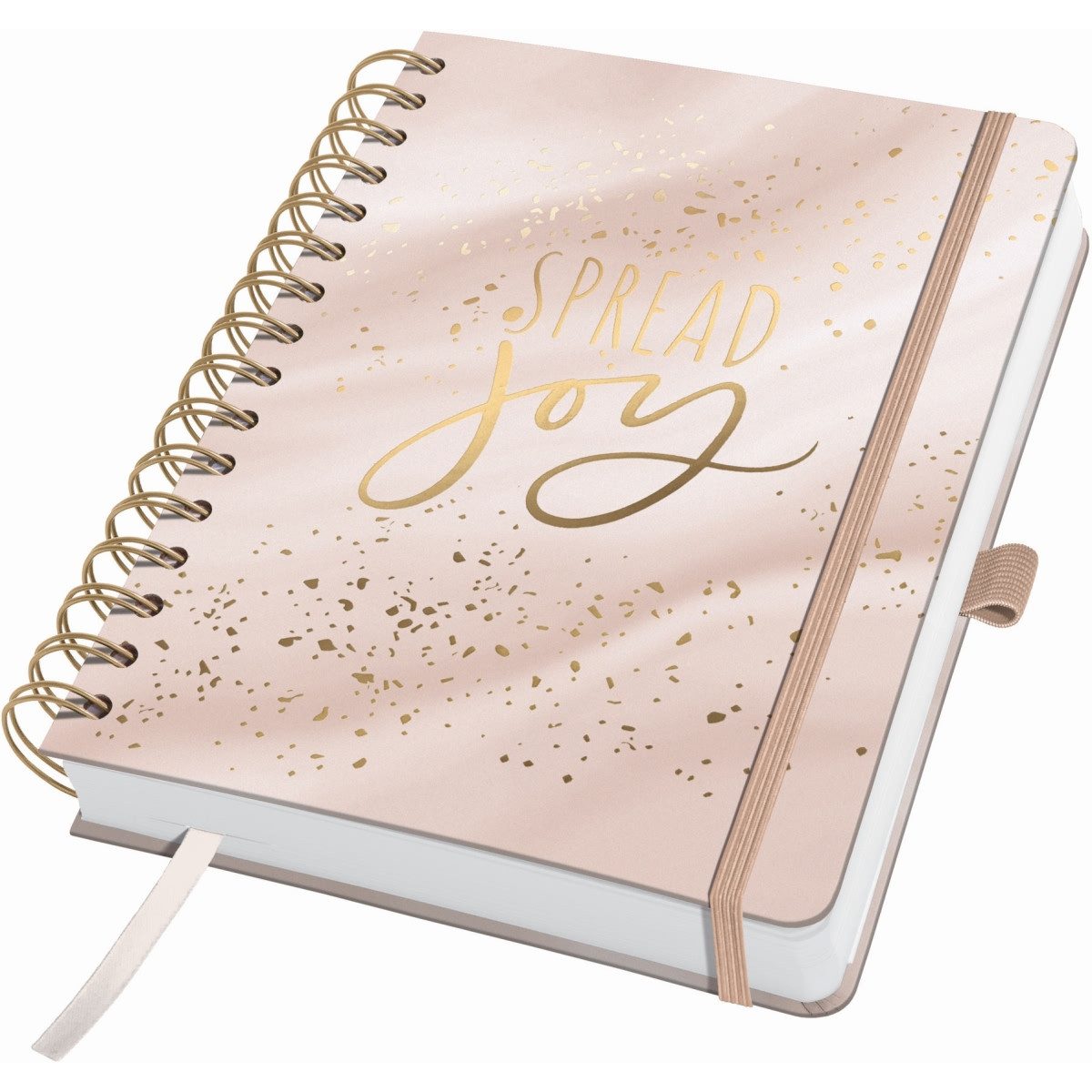 Sigel Taschenkalender Tagesplaner Jolie (EN) undatiert Glittery Joy ca. A5 240 Seiten 120g
