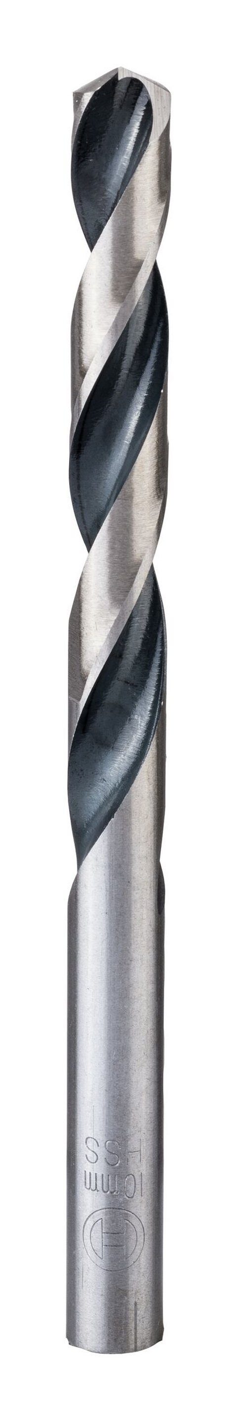 BOSCH Metallbohrer, (10 Stück), HSS PointTeQ (DIN 338) Metallspiralbohrer - 10 mm - 10er-Pack