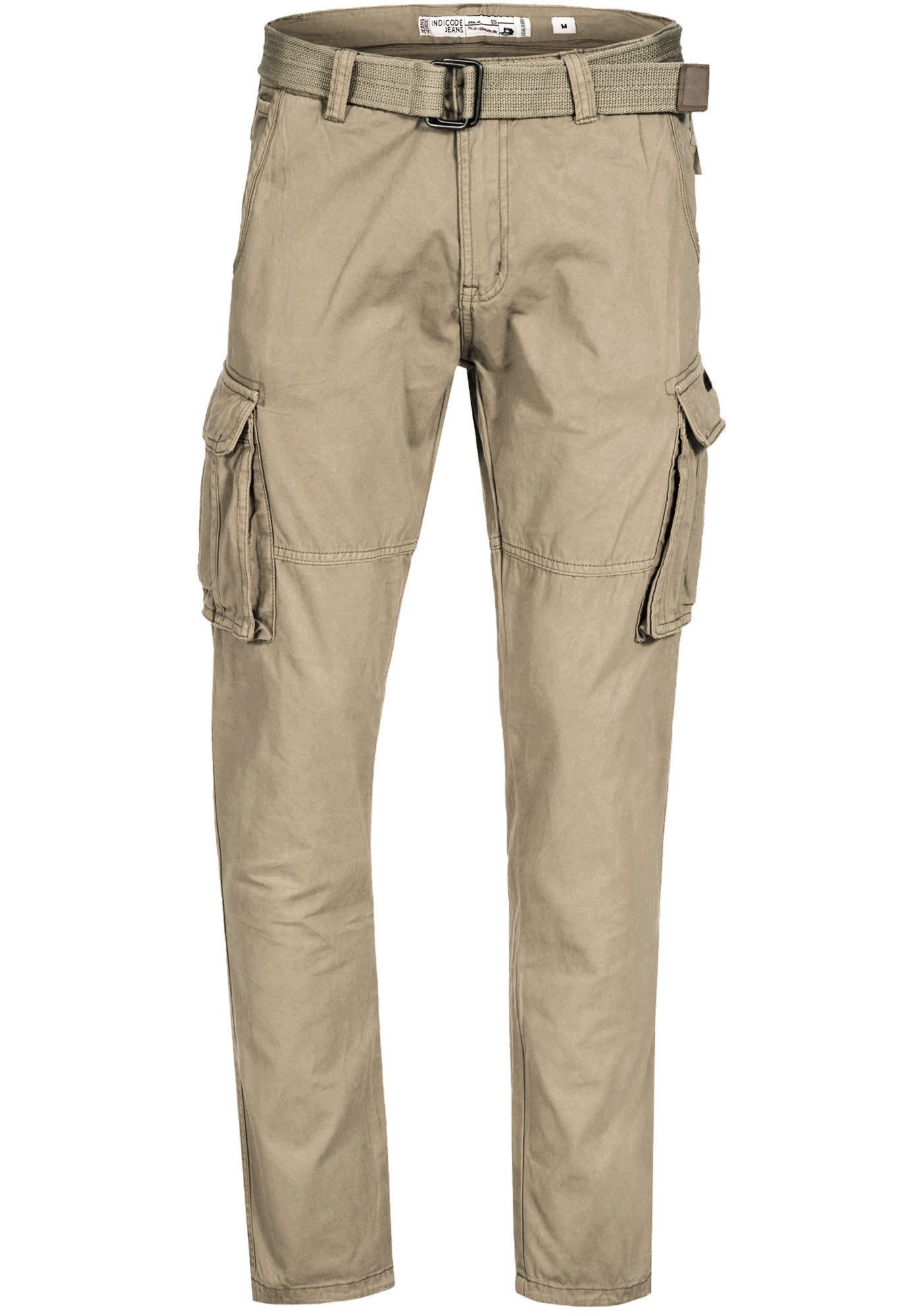 Indicode Cargohose Herren INPascan Freizeithose mit Stretch mit 7 Taschen, günstig online kaufen