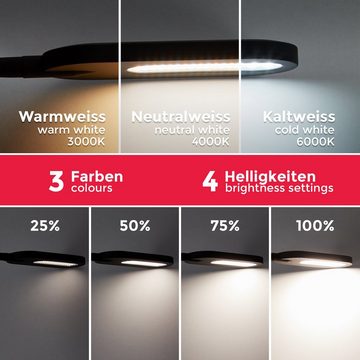 B.K.Licht LED Stehlampe, Dimmfunktion, Memoryfunktion, mehrere Helligkeitsstufen, LED fest integriert, Kaltweiß, Neutralweiß, Warmweiß, Stehleuchte, dimm-, schwenkbar, Memory & Touch Funkt., inkl. 8W 600lm