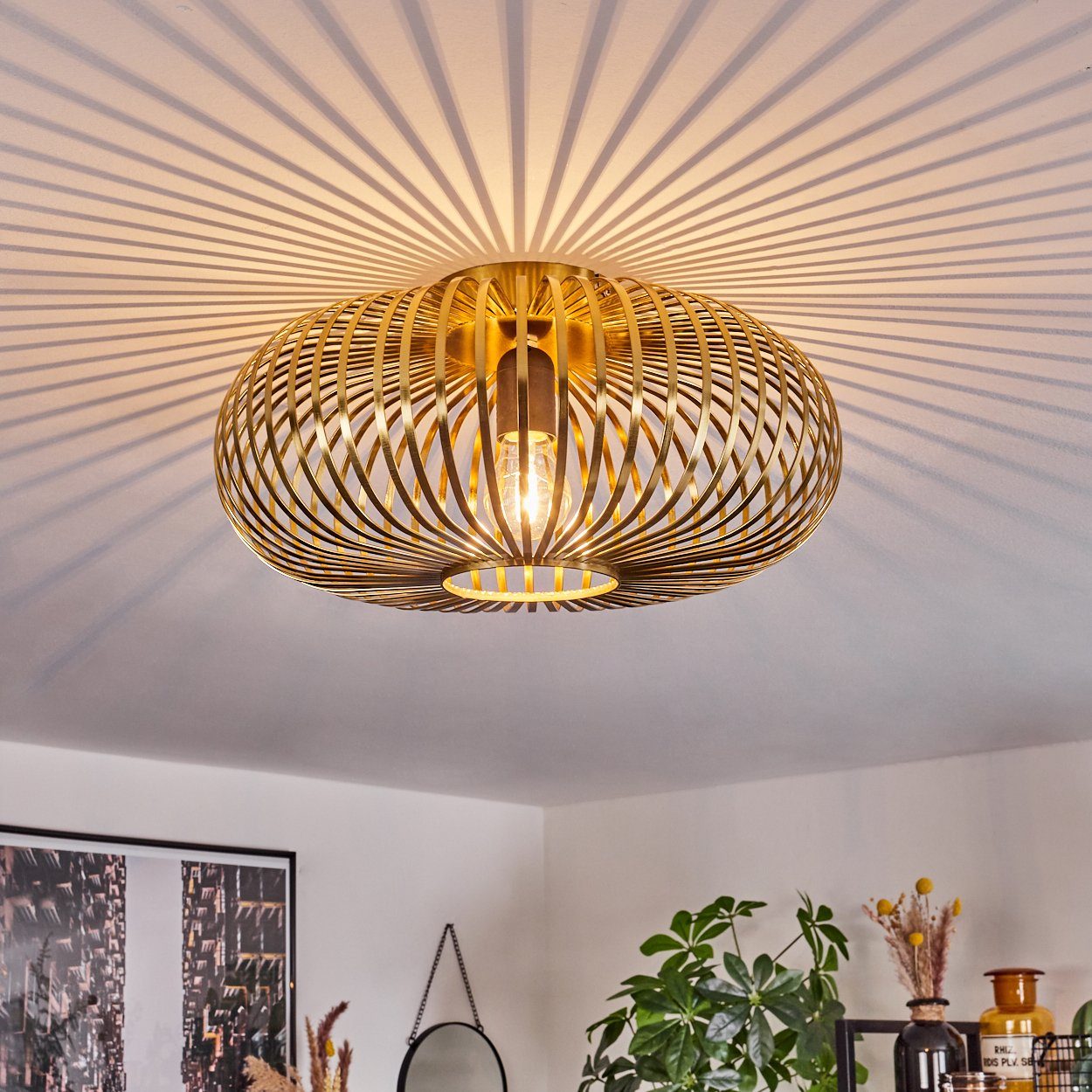 hofstein Deckenleuchte moderne Deckenlampe aus Metall günstig online kaufen
