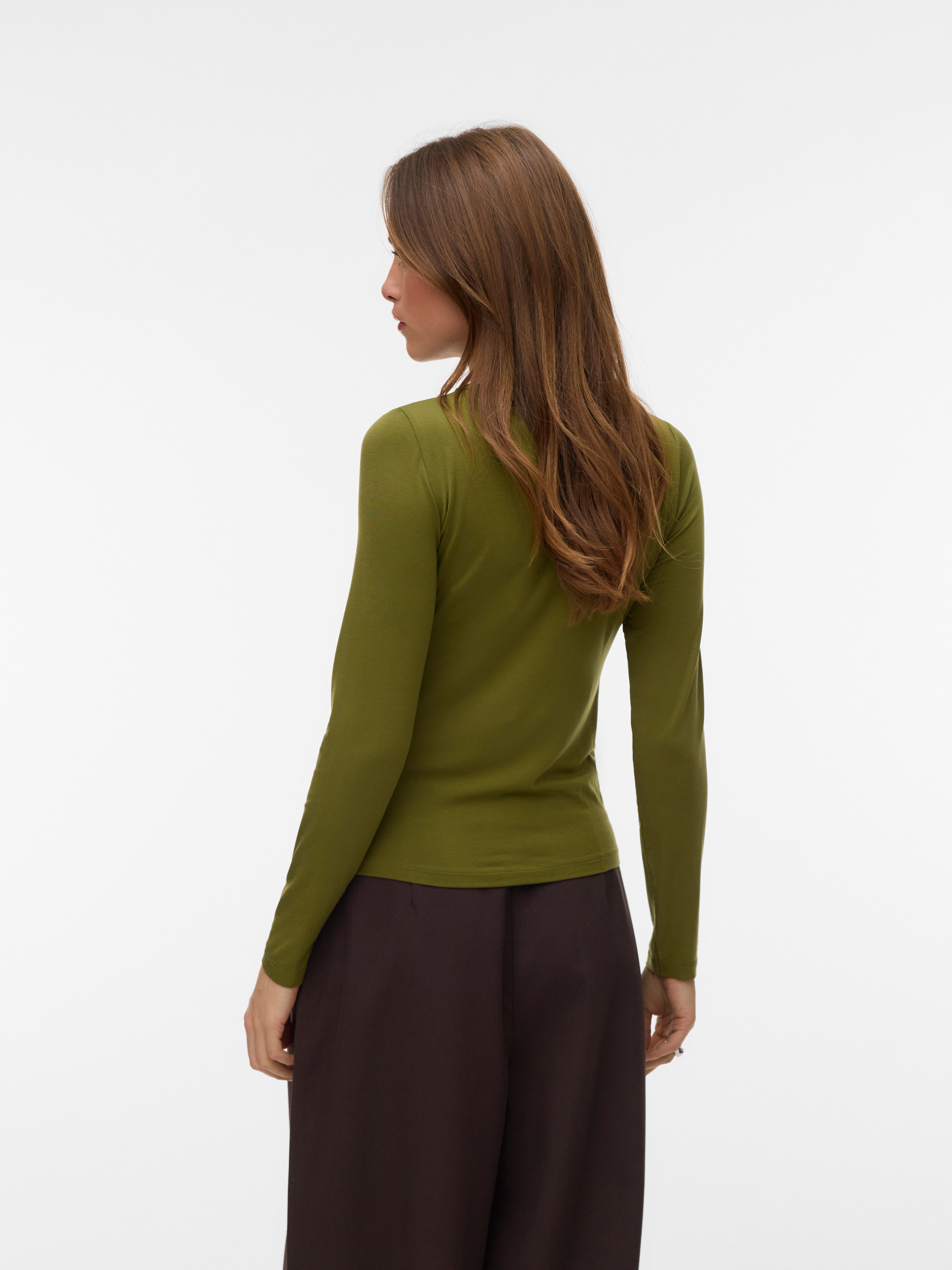 Vero Moda Langarmshirt VMADA LS TOP JRS NOOS Materialmix, regular fit