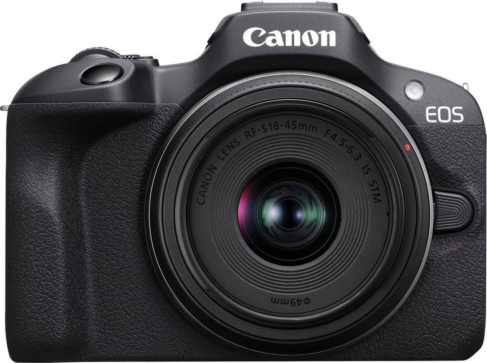 Canon EOS R100 + RF-S 18-45mm F4.5-6.3 IS STM Kit Systemkamera (RF-S 18-45mm  F4.5-6.3 IS STM, 24,1 MP, Bluetooth, WLAN)