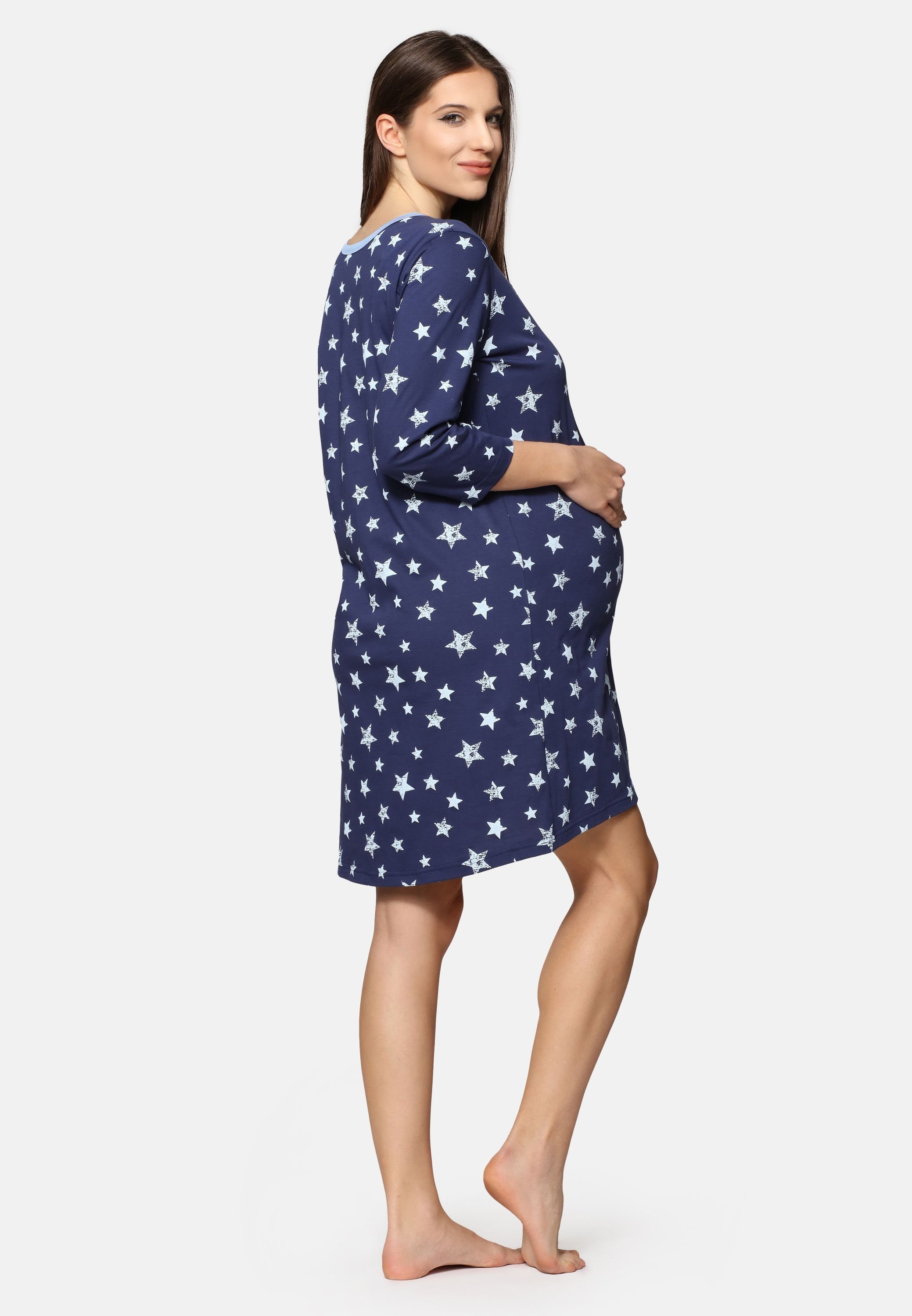 Be Mammy Umstandsnachthemd Damen Umstands Nachthemd günstig online kaufen