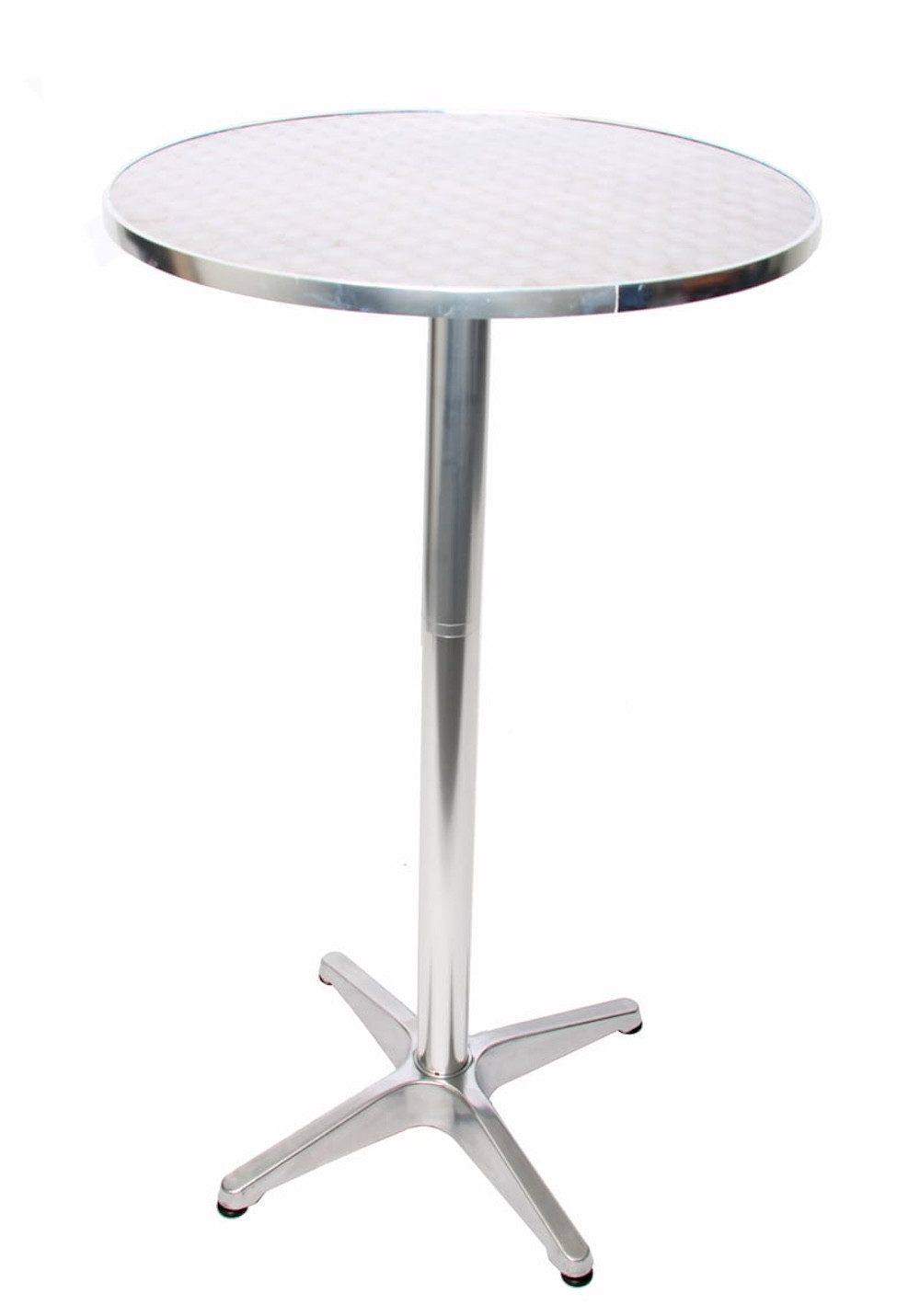 PROREGAL® Stehtisch Alu-Stehtisch höhenverstellbar & klappbar, Rund HxØ 70-110x60cm, Vielseitiger Stehtisch aus Aluminium HxØ 70-110x60cm