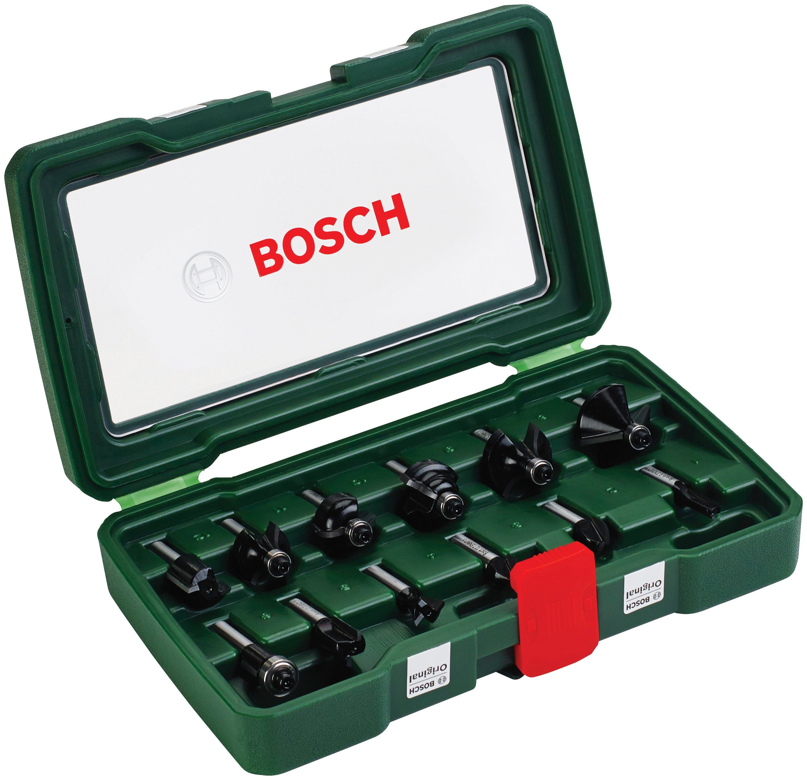 Fräsbohrer, & mm Schaft HM-Fräser Bosch Garden 8 Home 12-tlg), (Set,