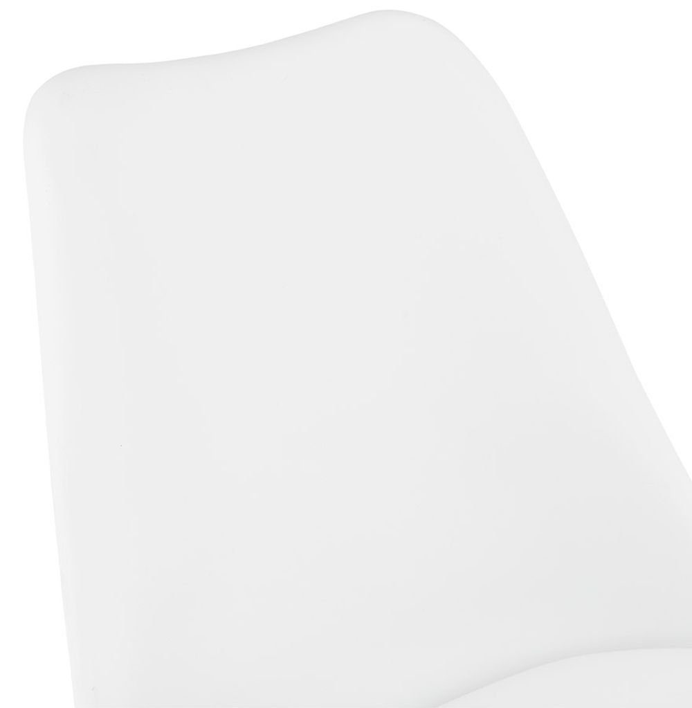 Weiss x DESIGN KADIMA 48 Stuhl Kunstleder Esszimmerstuhl Weiß (white,black) ARTEMIS