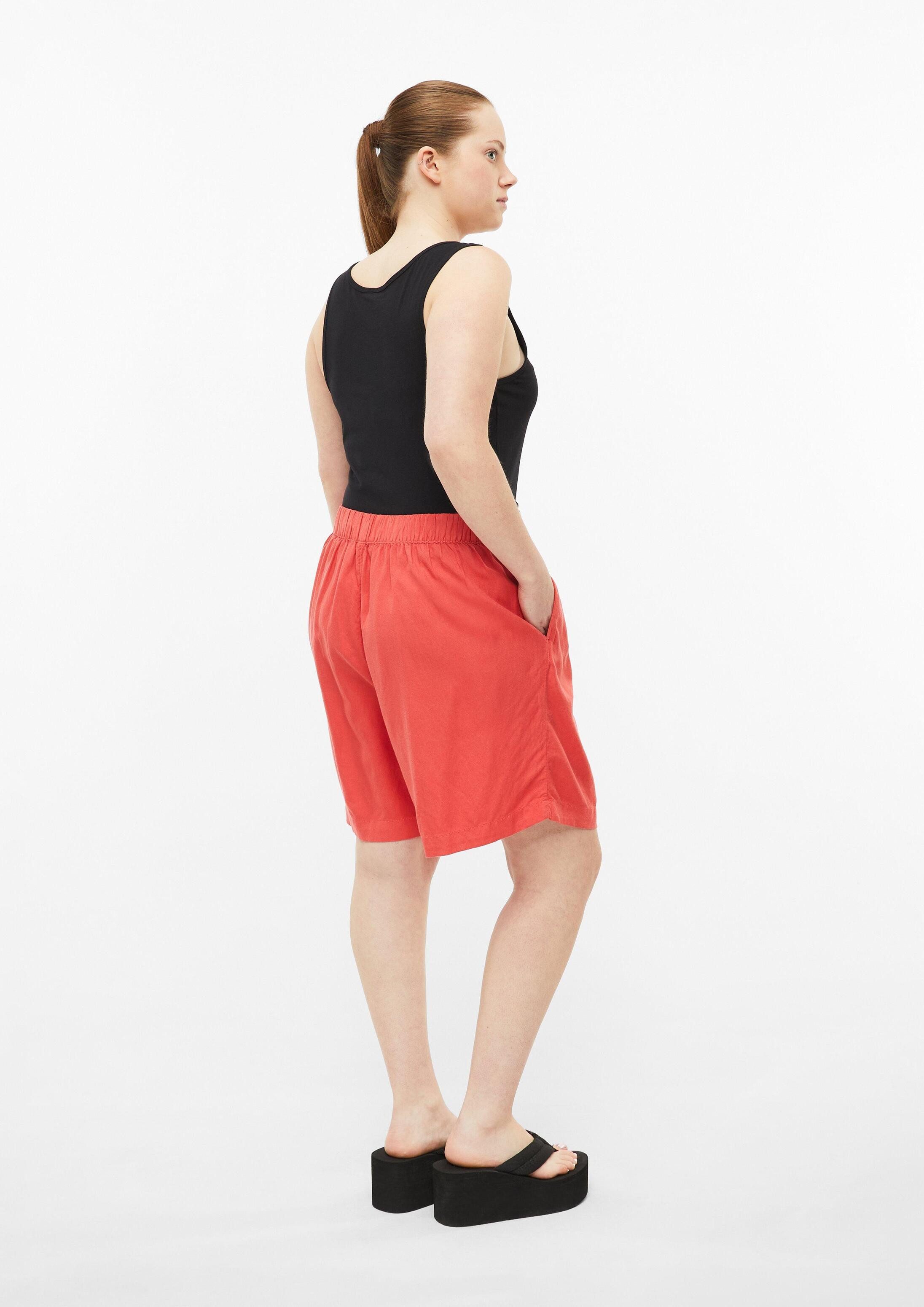 QS Shorts Hose Shorts aus luftigem Leinenmix