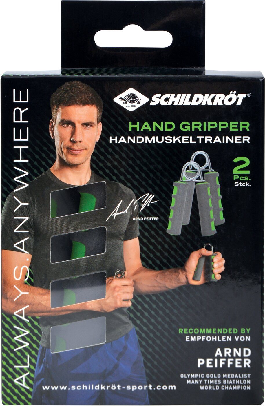 Schildkröt-Fitness Gymnastikhantel HANDMUSKELTRAINER 2er Set, (Hand Grip Set) in 4C-Box, M-2022 Keine Far