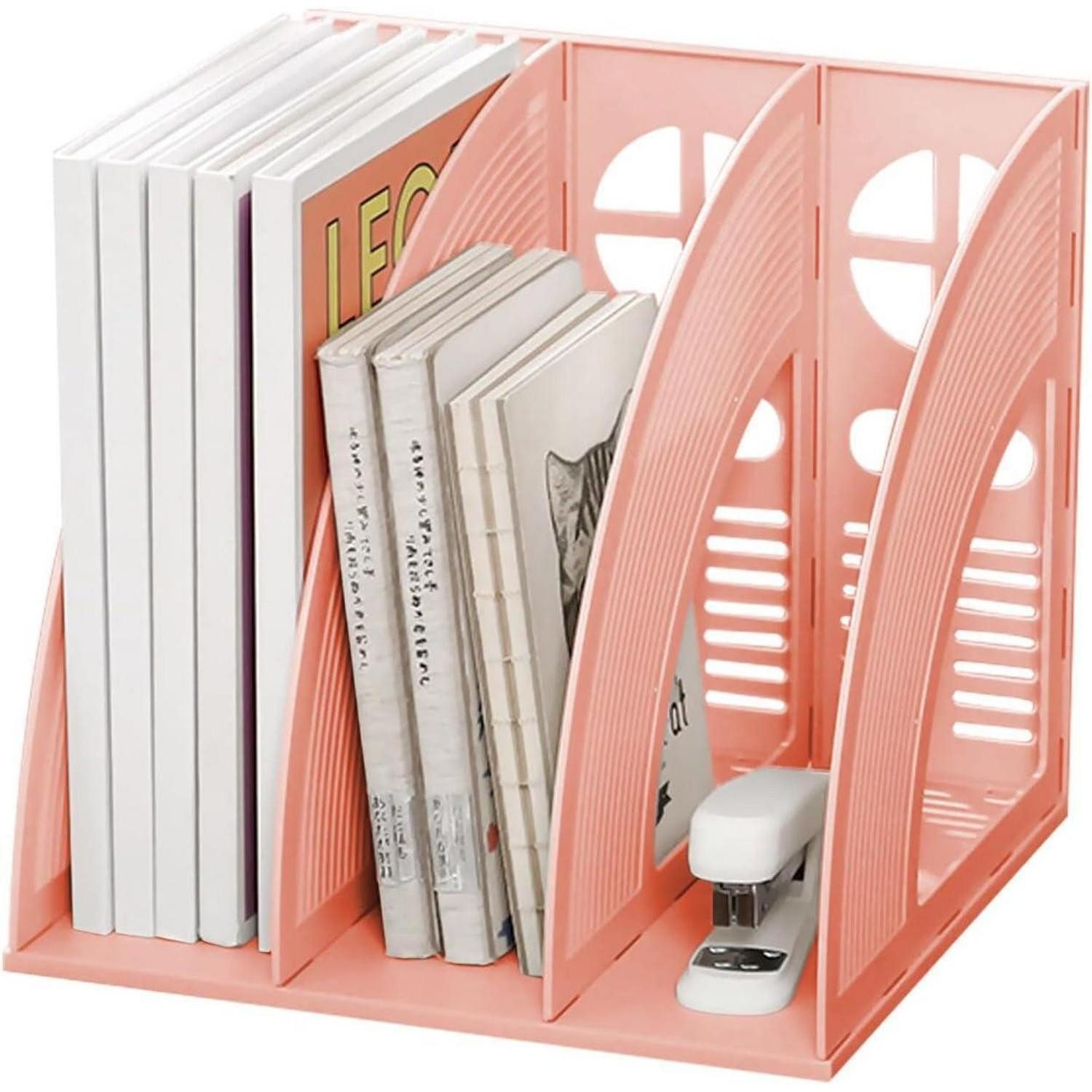 LuxusKollektion Stehsammler Stehsammler A4 Kunststoff Zeitschriftensammler 3 Fächer Büro Schule