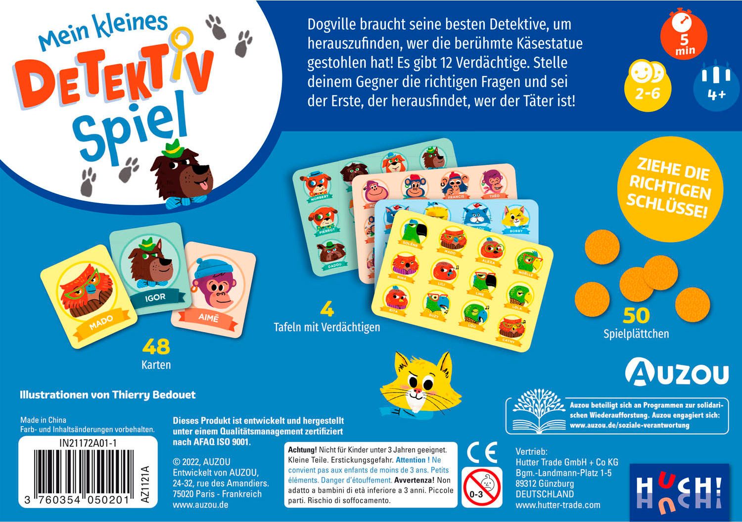 AUZOU Spiel Mein kleines Detektiv-Spiel, Logikspiel