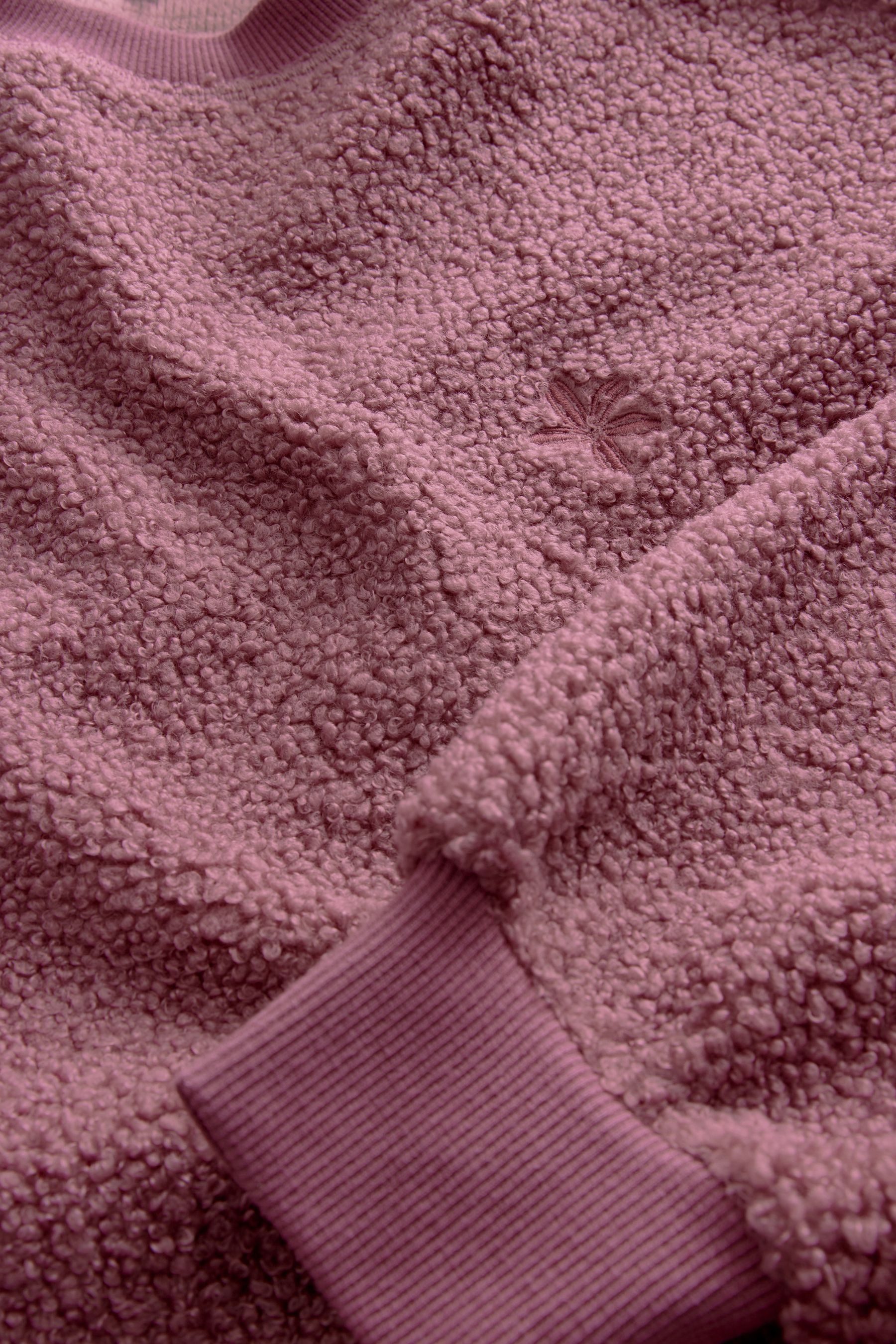 Next Fleecepullover Relaxed Fit Sweathirt mit Fleece und Cord (1-tlg)