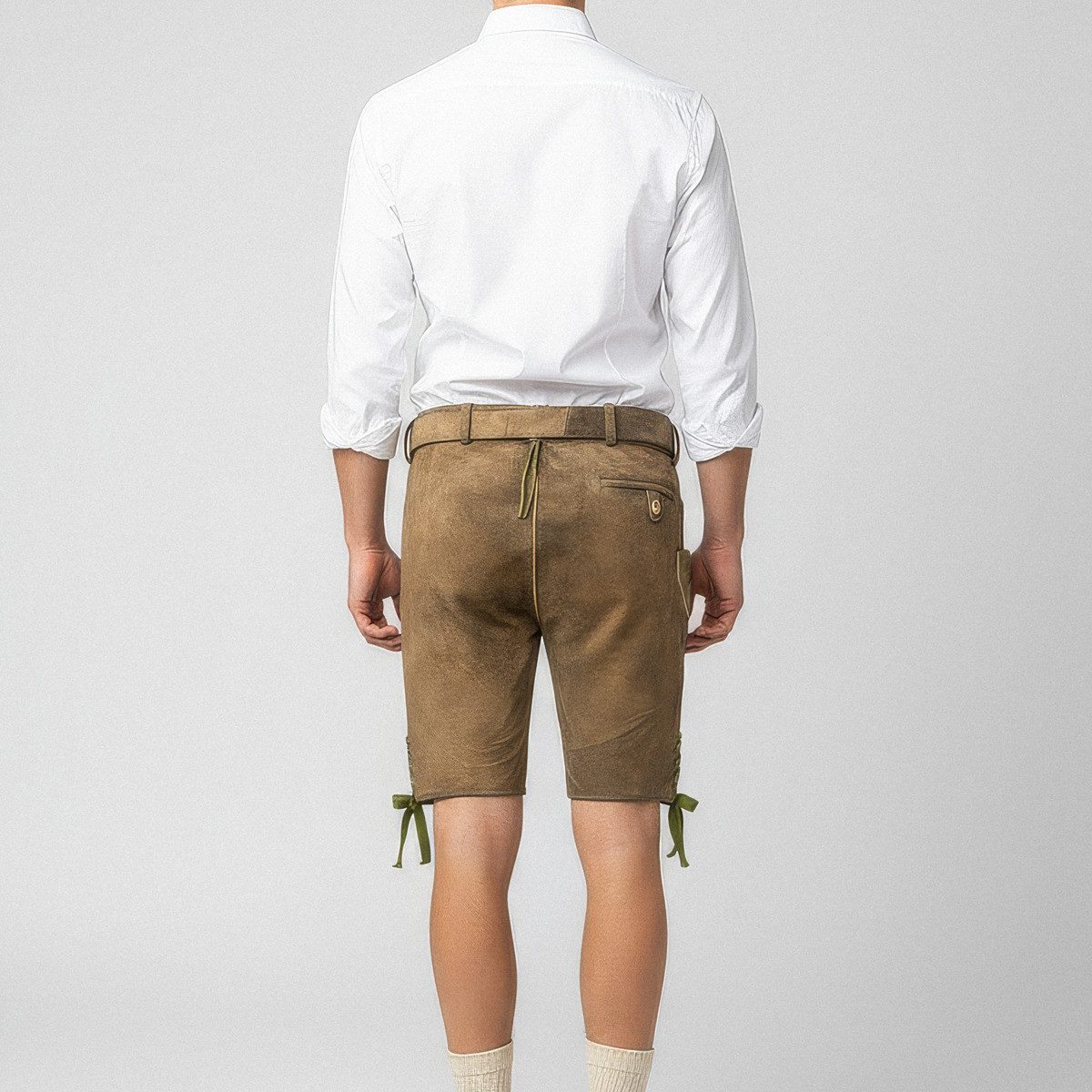 Spieth & Wensky Trachtenlederhose Fendo Herren (1-tlg) Trachtenlederhose, Trachtenhose, Bayerische Lederhose, Oktoberfest
