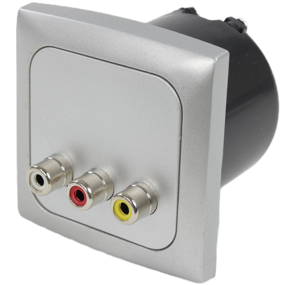 HABA B.V. Steckdose C-Line Steckdose Audio Video + Rahmen + Isodose