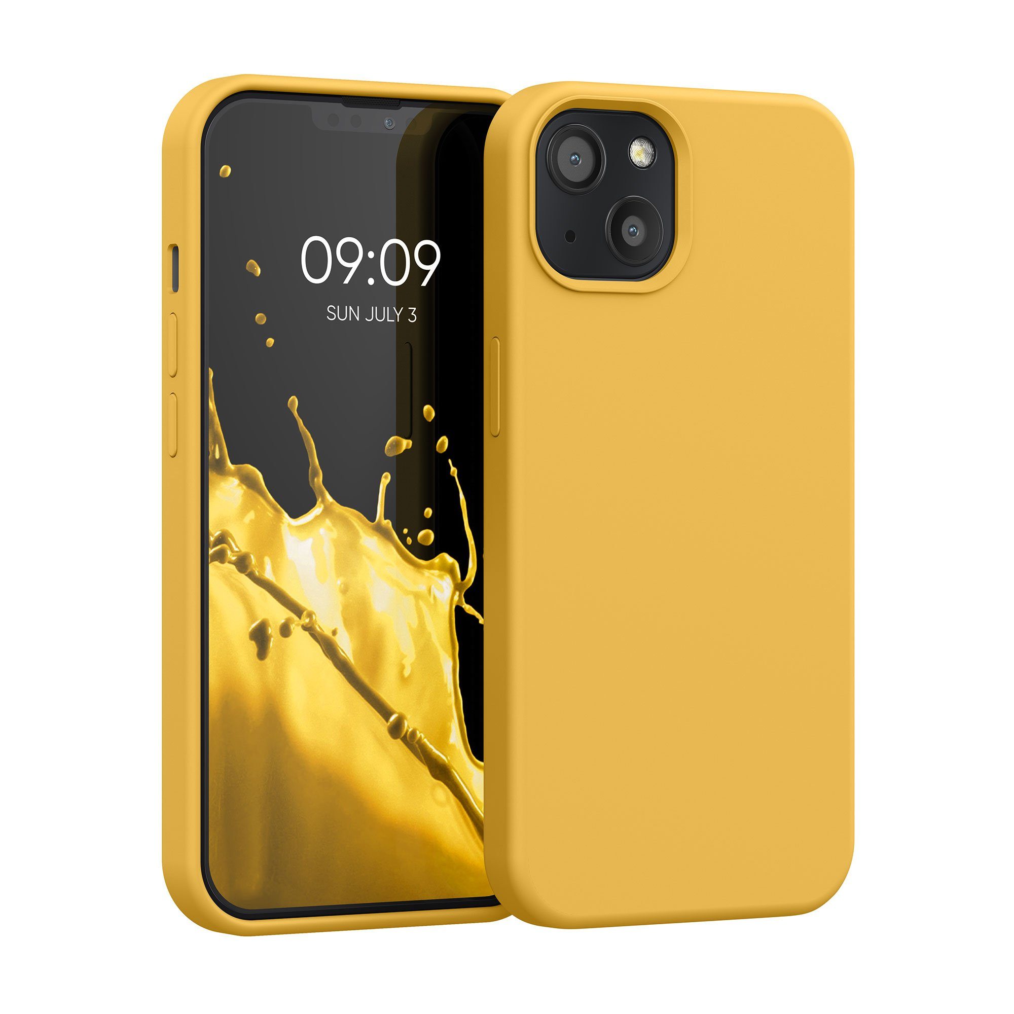 kwmobile Handyhülle Hülle für Apple iPhone 13, Hülle Silikon gummiert - Handyhülle - Handy Case Cover