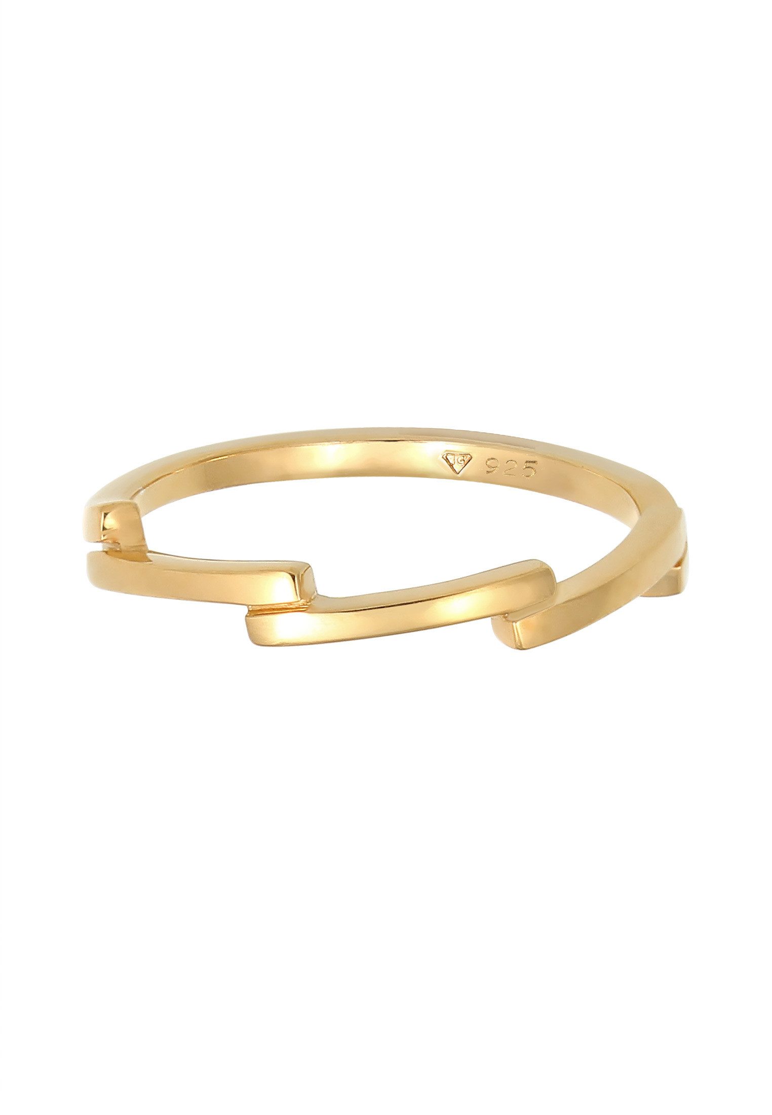 Elli Fingerring Stylisch Edel Fein gezackt günstig online kaufen
