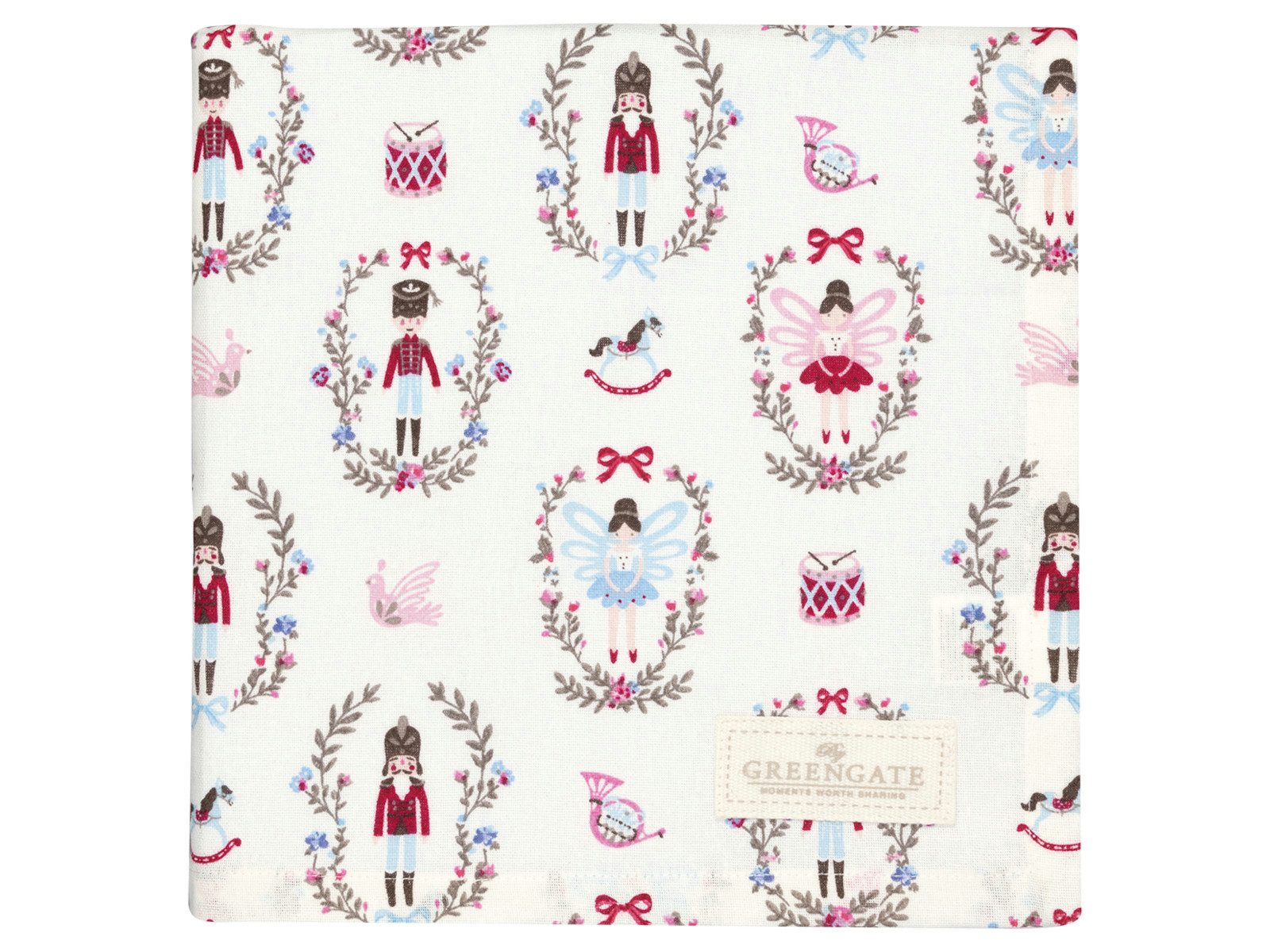 Greengate Tischdecke Cindarella Tischdecke white 100x100cm