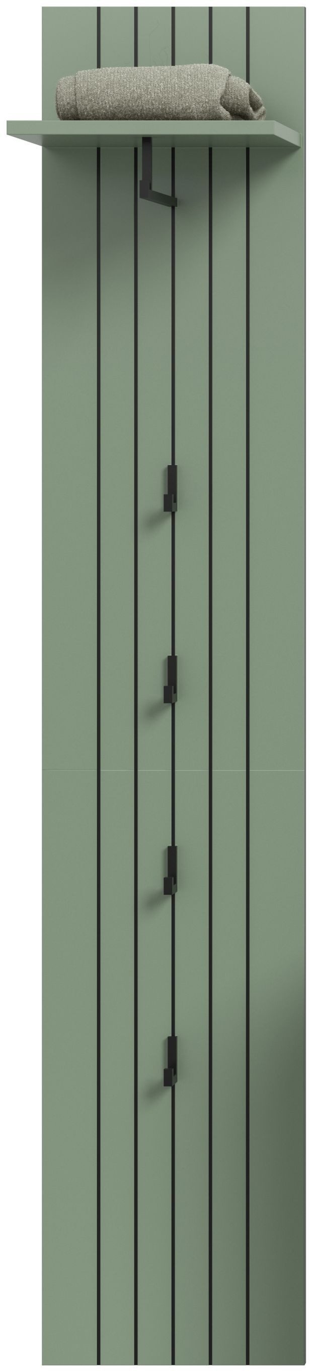 xonox.home Garderobenpaneel Station, in Smoke Green Nachbildung B/H/T ca.: günstig online kaufen