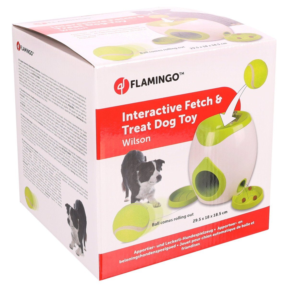 Flamingo Tier-Intelligenzspielzeug Hundespielzeug Wilson Leckerlispielzeug günstig online kaufen