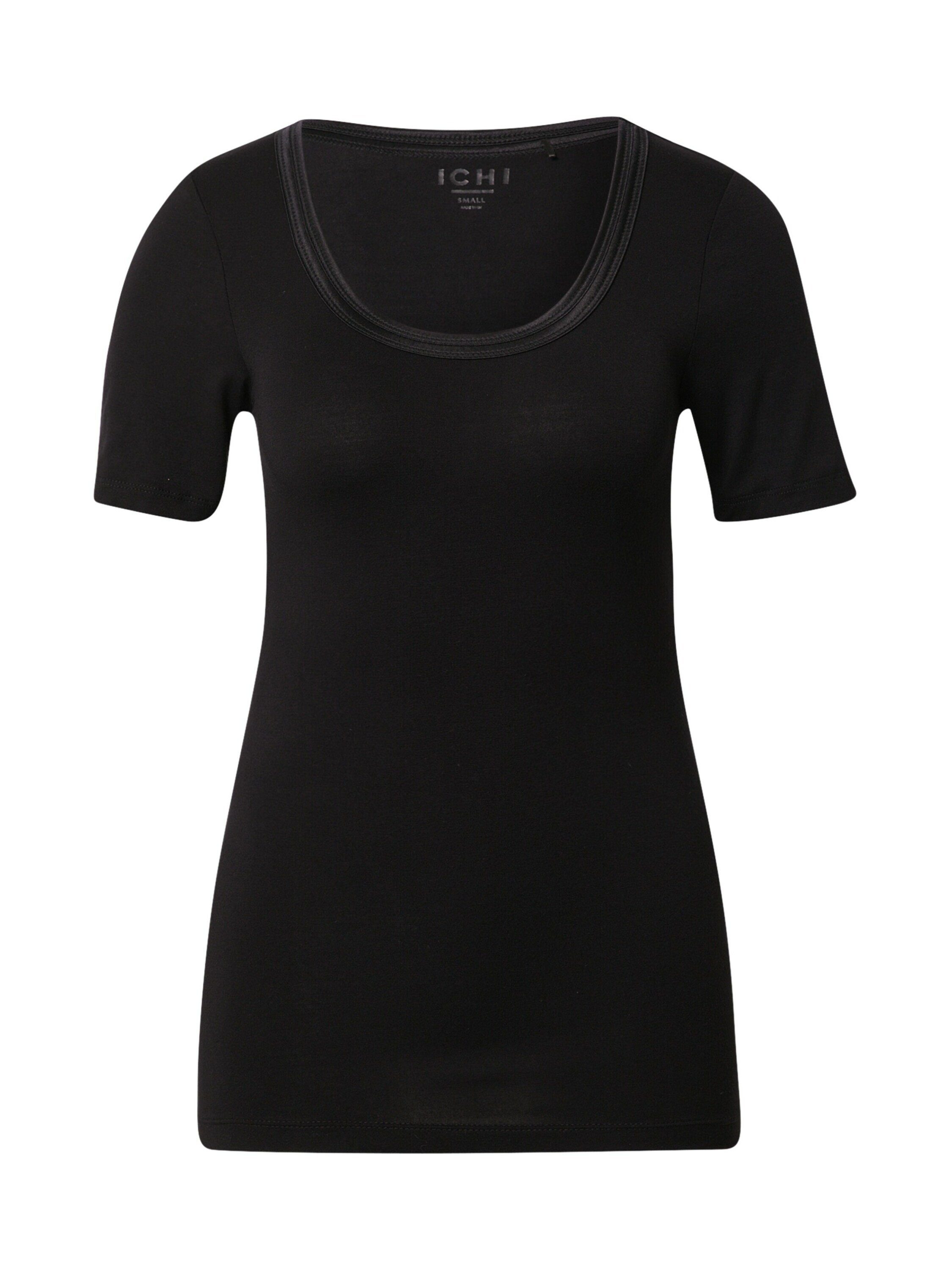 Ichi T-Shirt Zola (1-tlg) Plain/ohne Details, Weiteres Detail Black (10001)