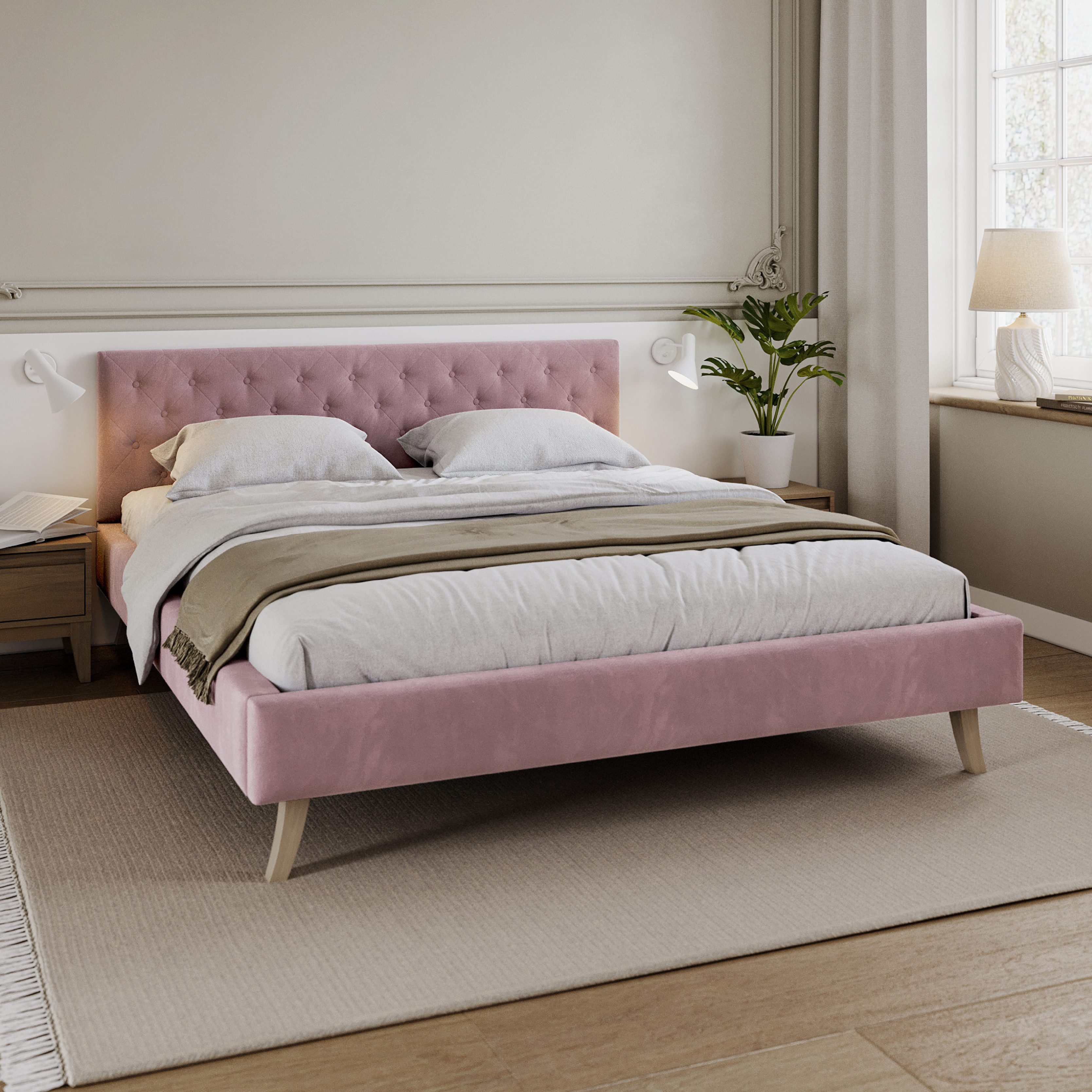 FDM Polsterbett ZUZA modern mit Bettkasten günstig online kaufen