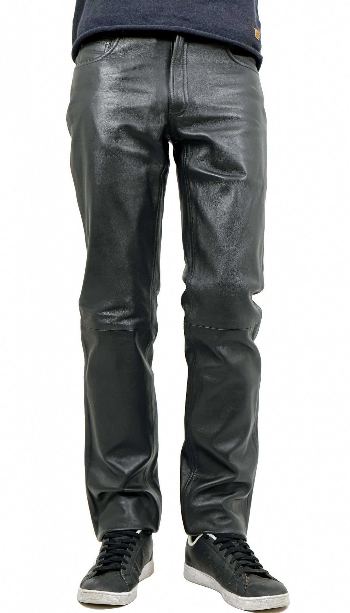 Maddox Lederhose Maddox - Herren Lederhose Lammnappa schwarz