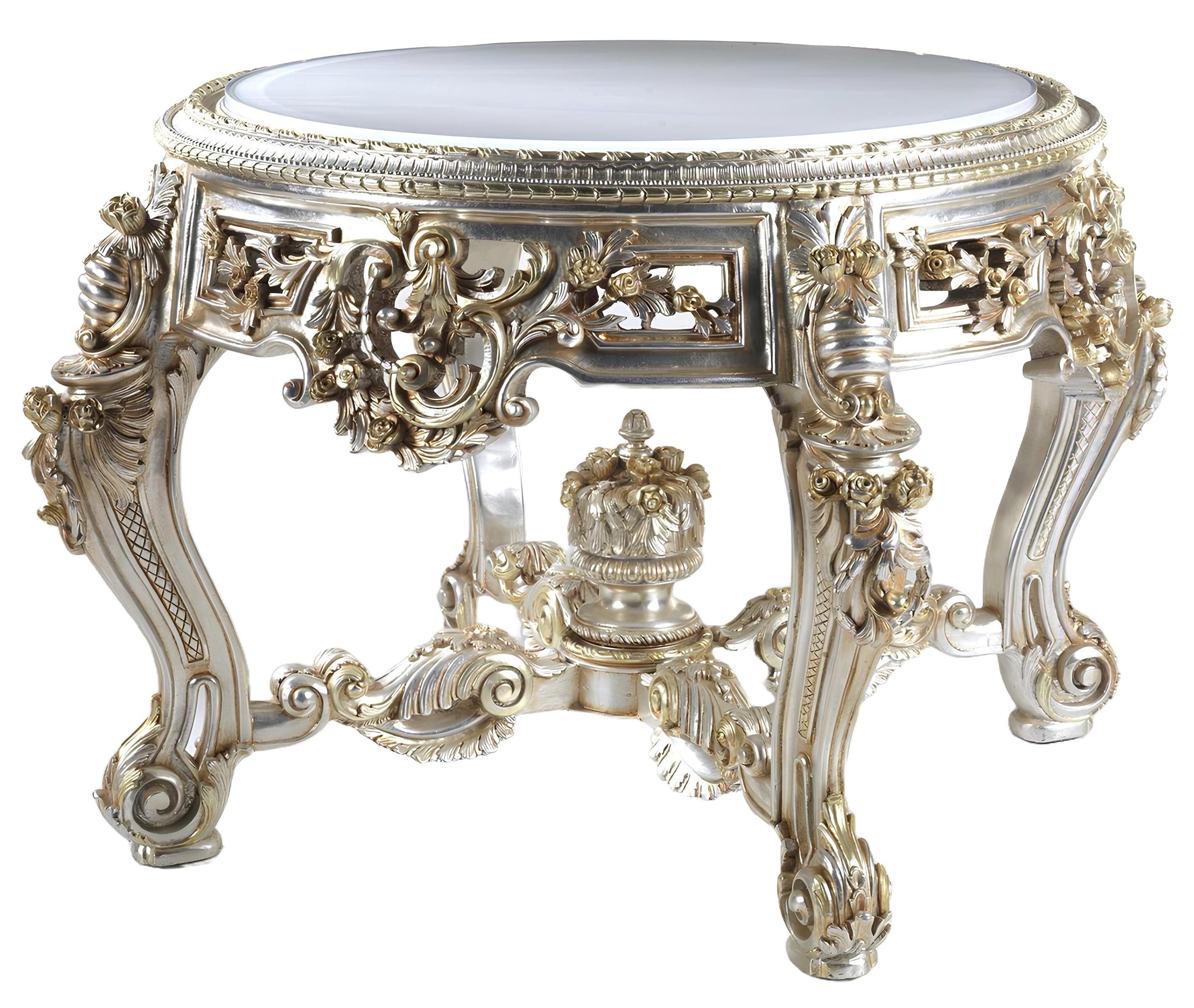 Xlmoebel Esstisch Wohnzimmertisch aus Holz im königlichen Barockstil - Italienische (1-St., Tisch), Hergestellt in Europa