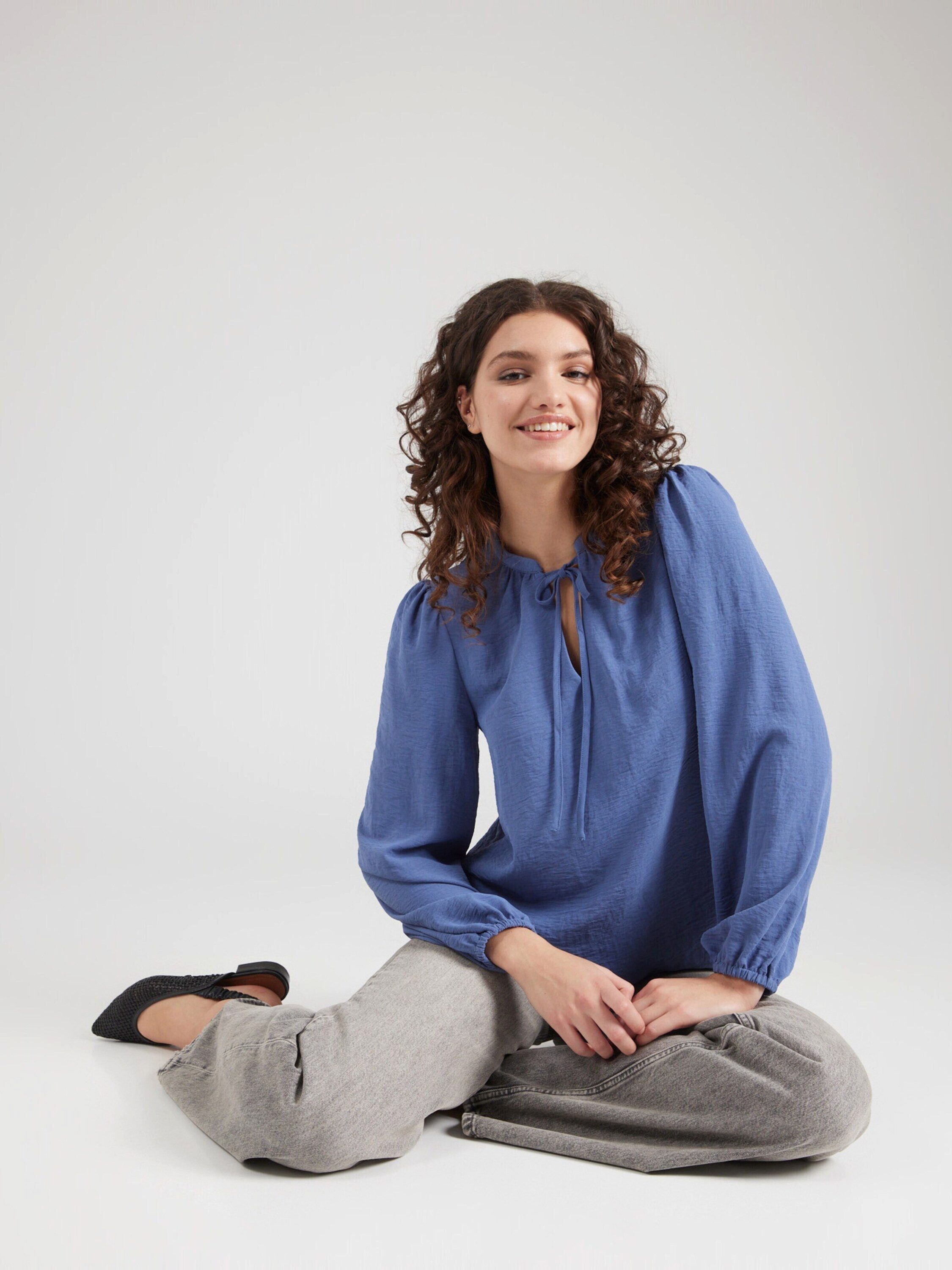 Vila Langarmbluse VINOVA (1-tlg) Drapiert/gerafft